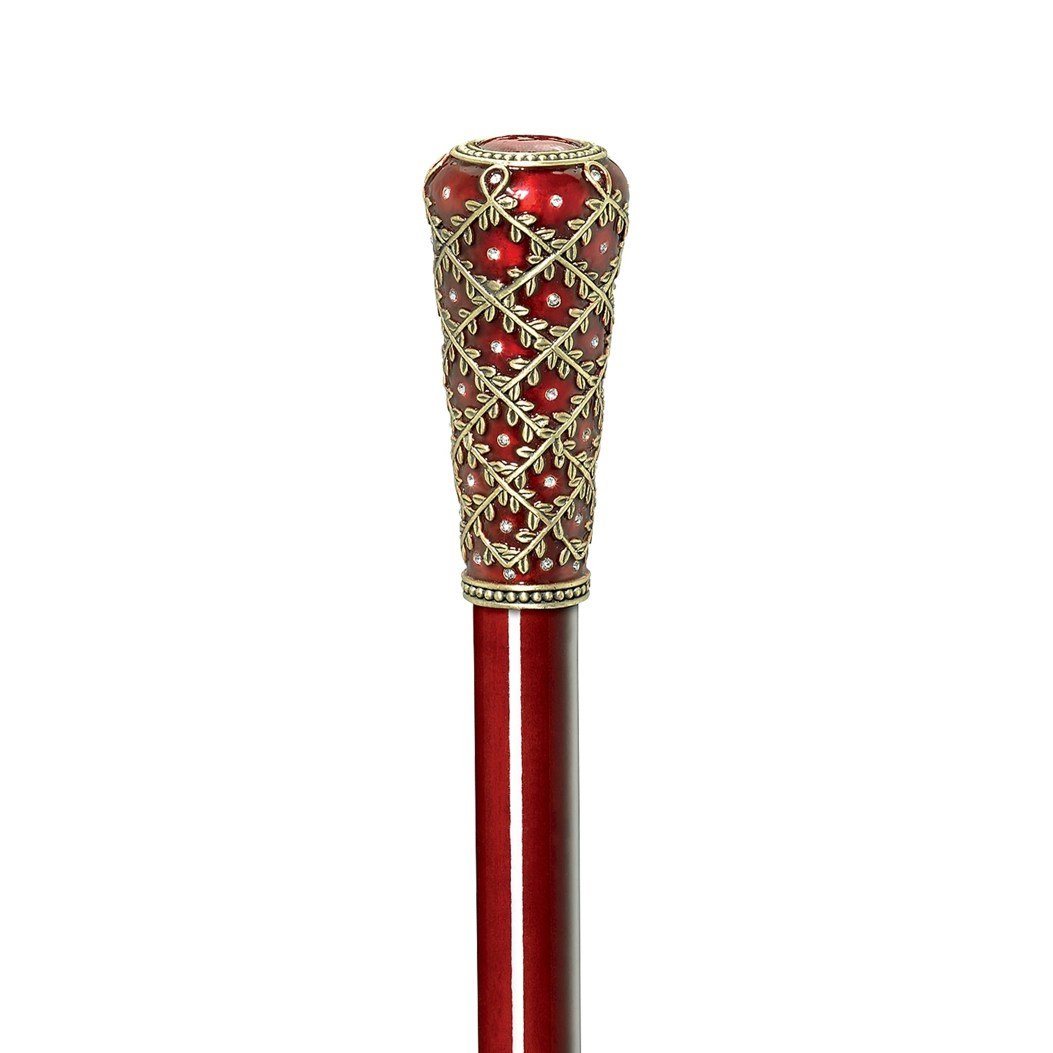 Toscano - Imperial Crown of Laurel Enameled Walking Stick