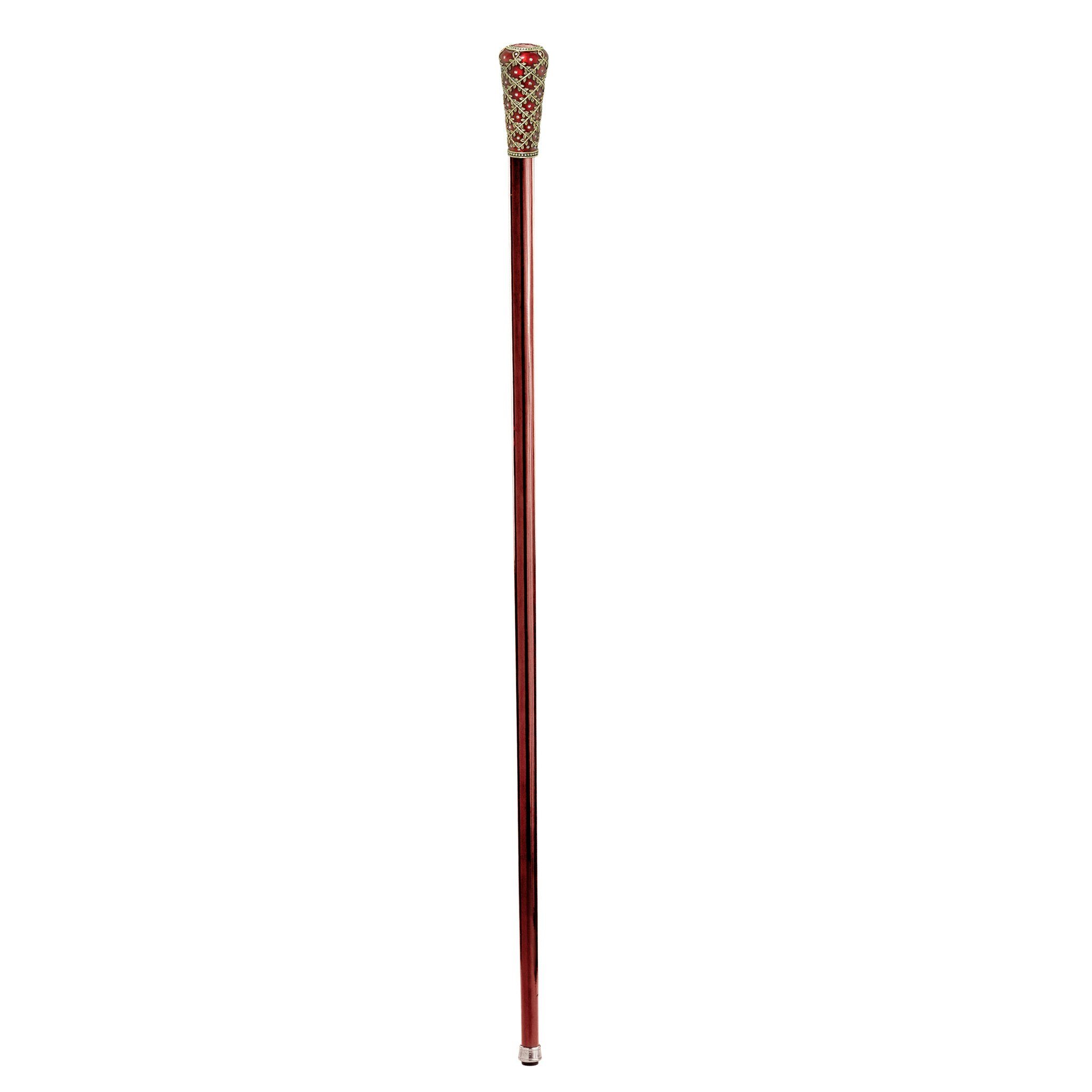 Toscano - Imperial Crown of Laurel Enameled Walking Stick