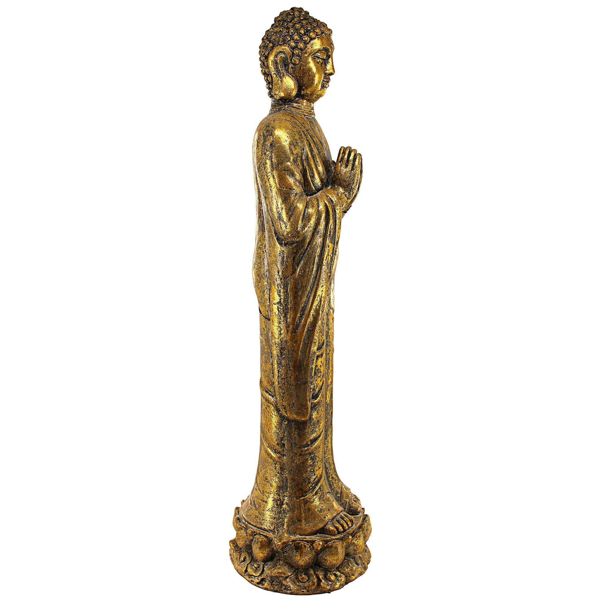 Toscano - Golden Serenity Buddha Asian Statue