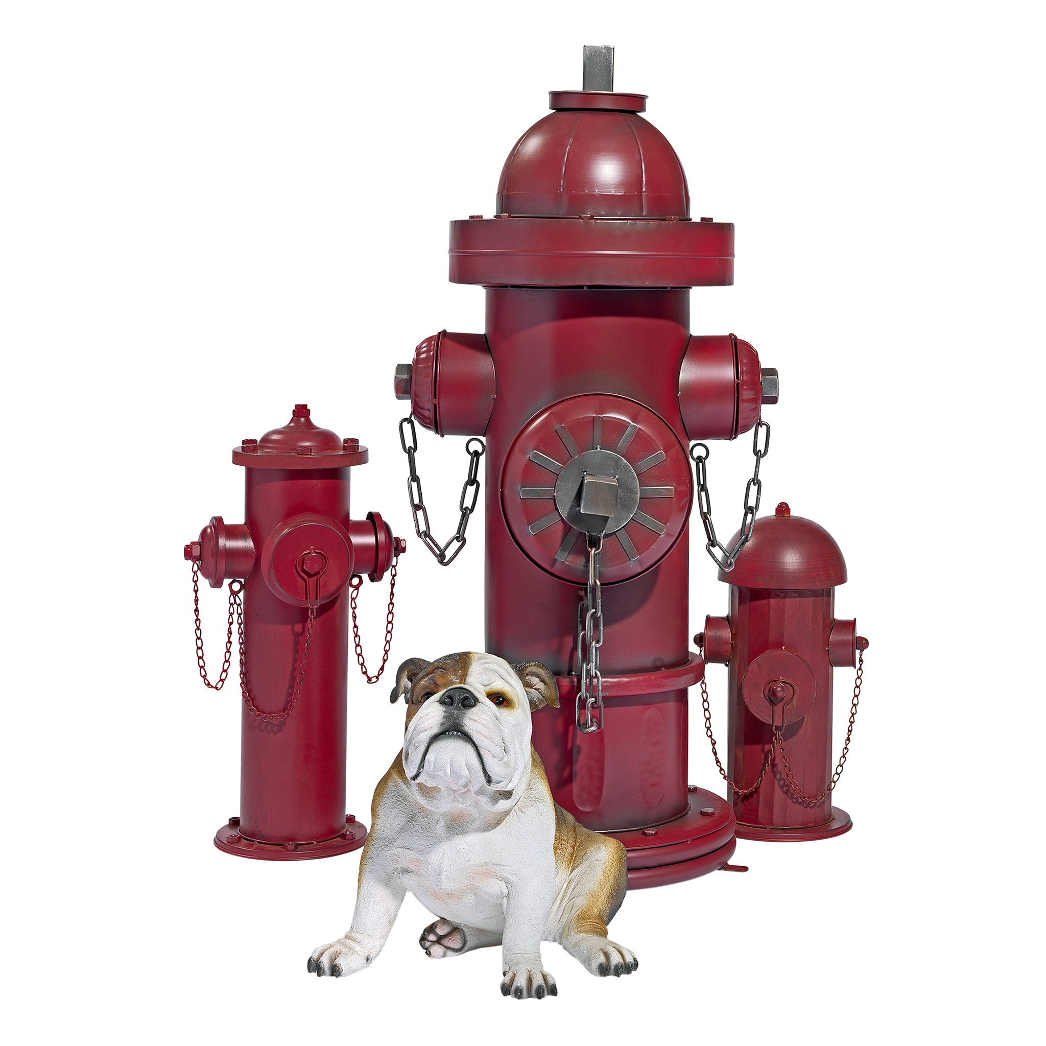 Toscano Vintage Metal Fire Hydrant Statue - Medium
