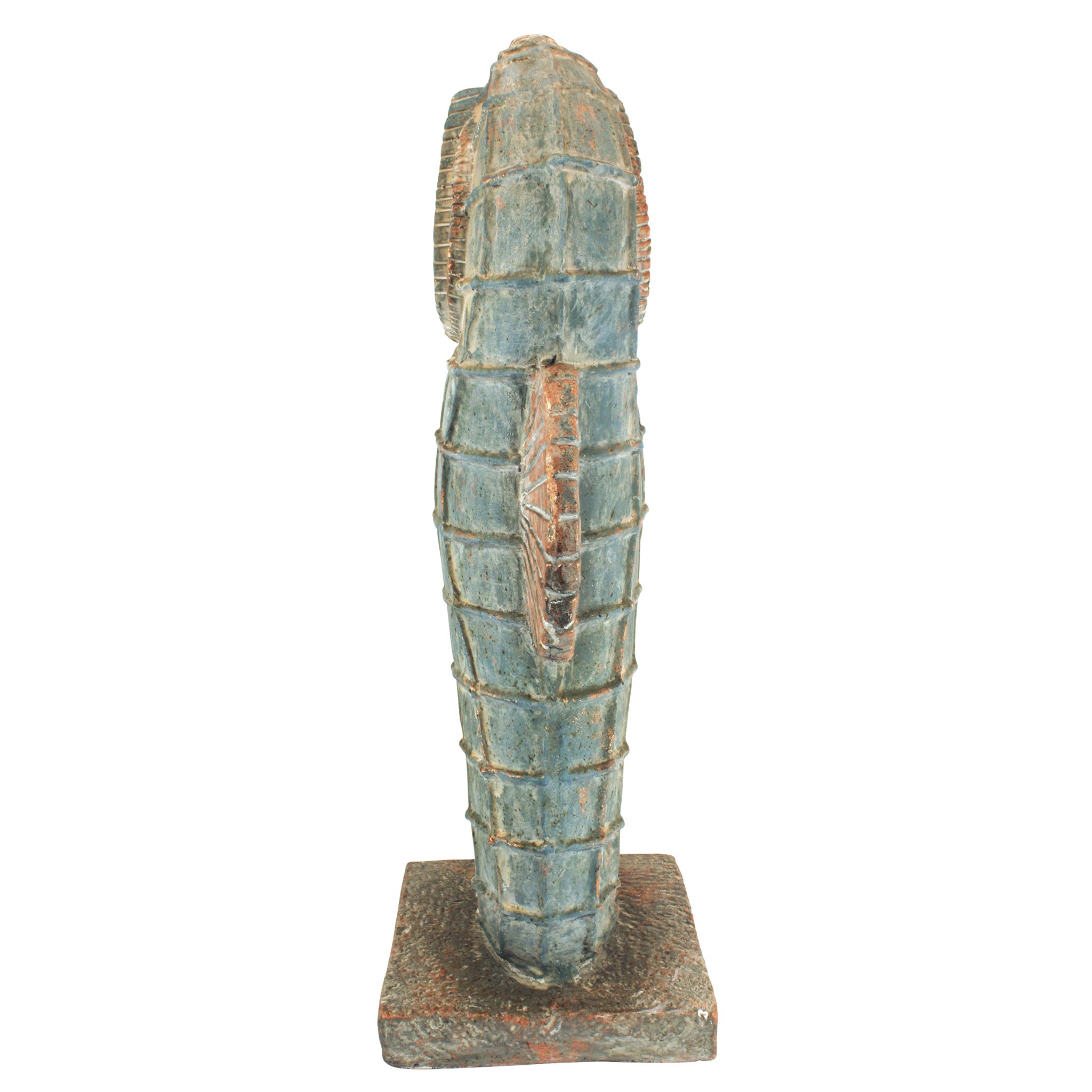 Toscano Sea Biscuit Seahorse Marine Fish Family Statue Collection - Large