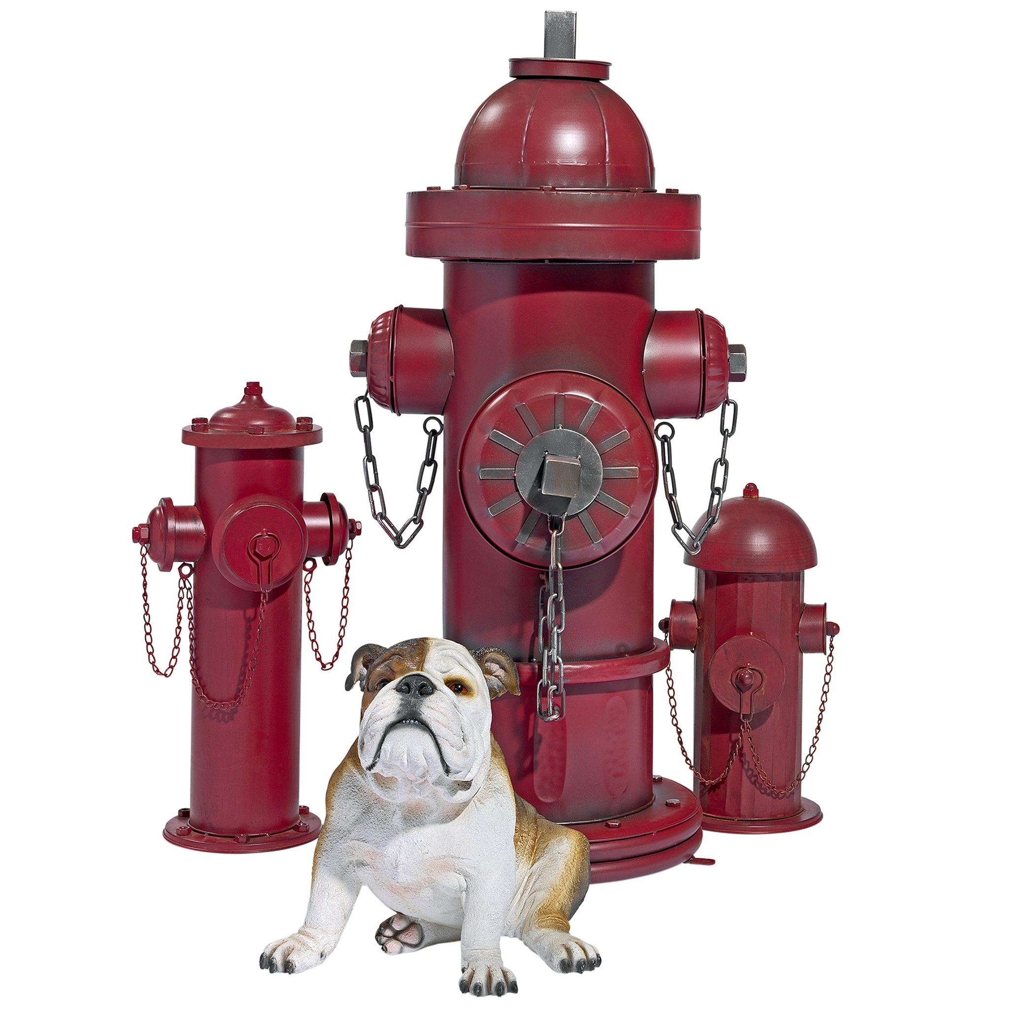 Toscano Vintage Metal Fire Hydrant Statue - Grande