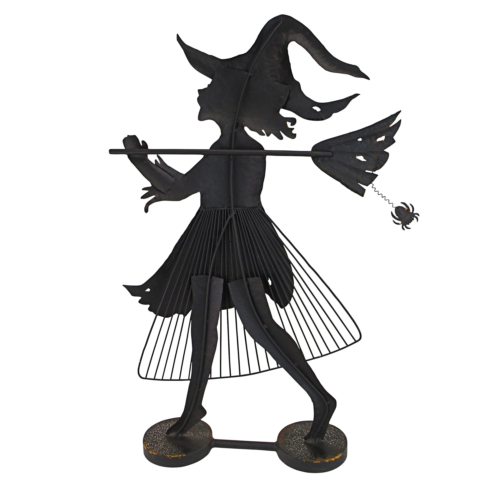 Toscano - Bewitched Blaise Metal Silhouette Witch Statue