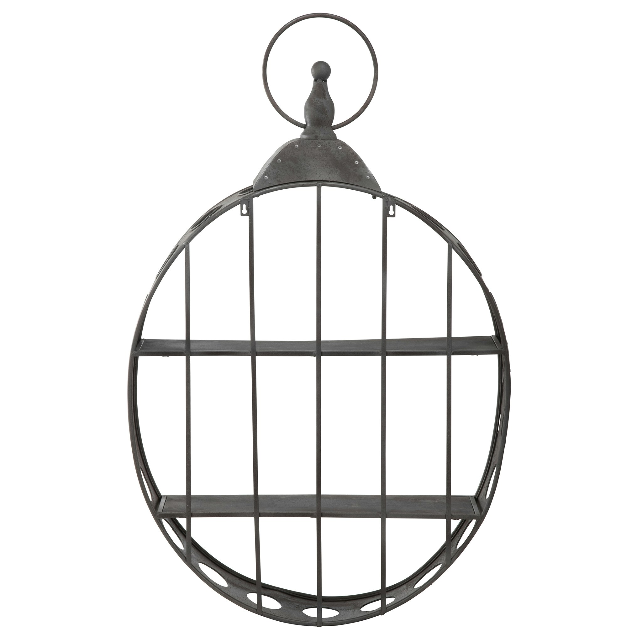 Toscano - Wall Pocket Watch Sculptural Curio Shelves in Metal
