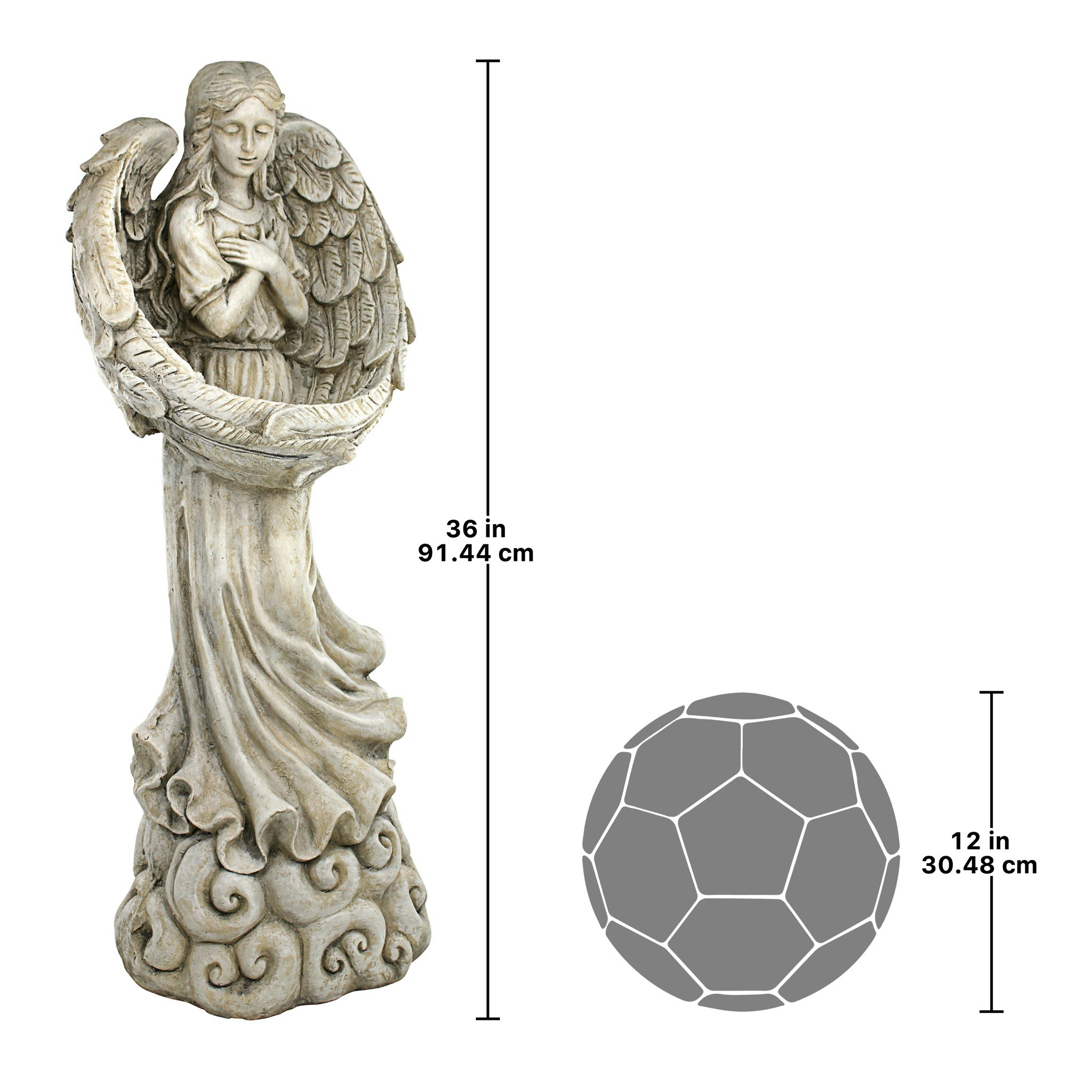 Toscano - Surrounded by the Wings of Love Angel Statue