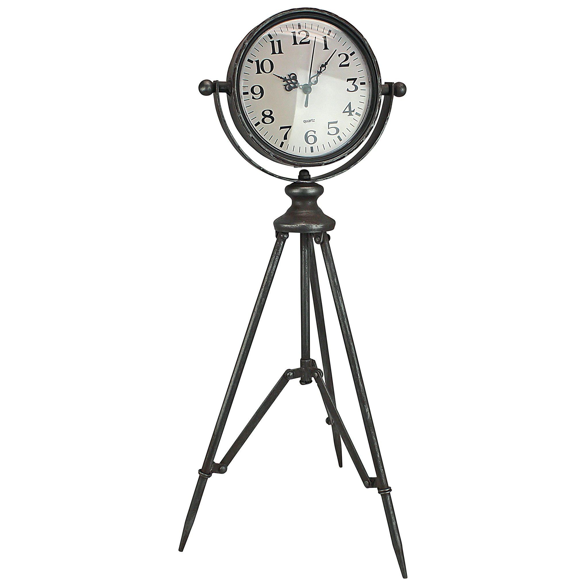 Toscano - Verne Tripod Timepiece Tabletop Clock