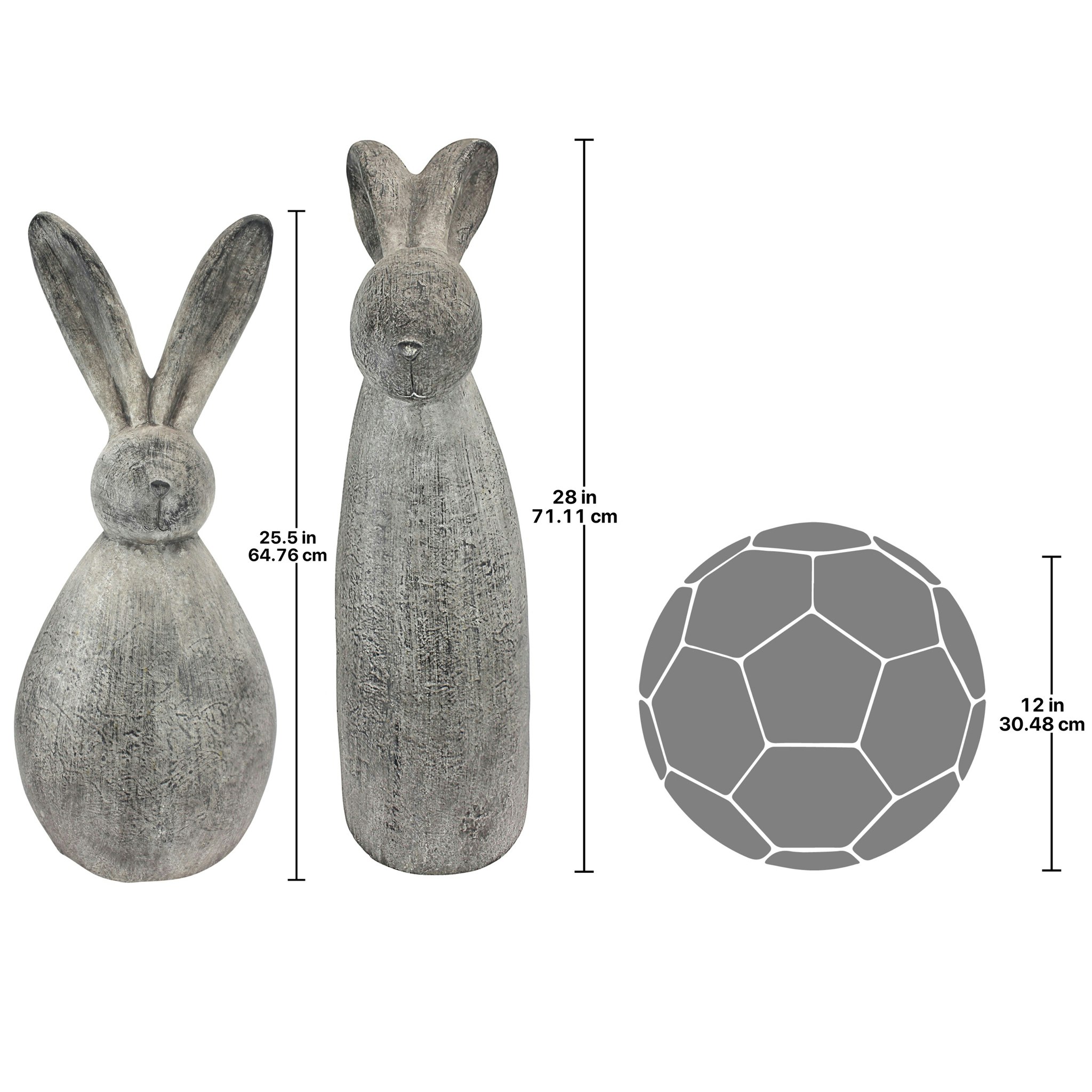 Toscano - Big Burly Bunnies Rabbit Statues