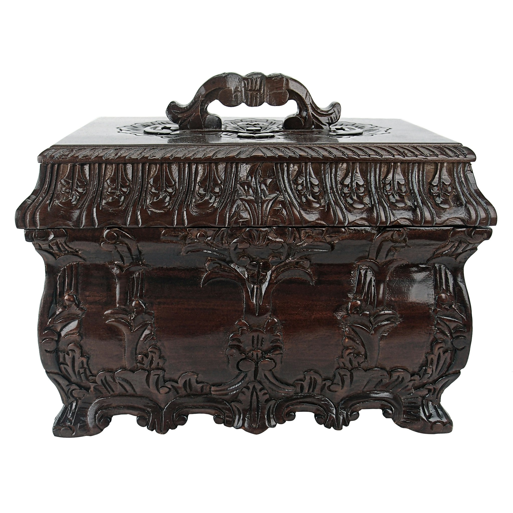 Toscano - Tea Caddy Display Box in Walnut, Mahogany