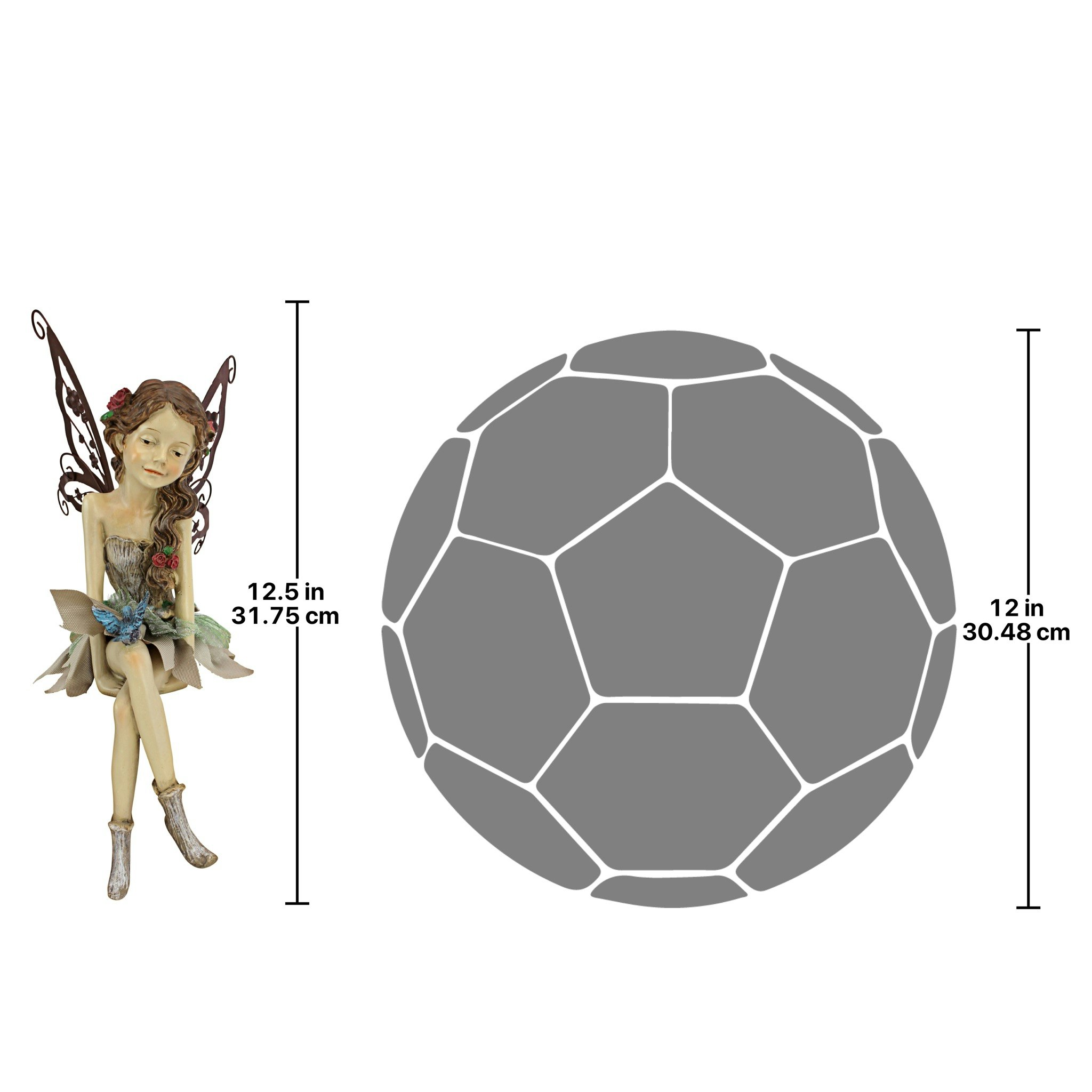 Toscano - Fannie the Fairy Sitting Statue