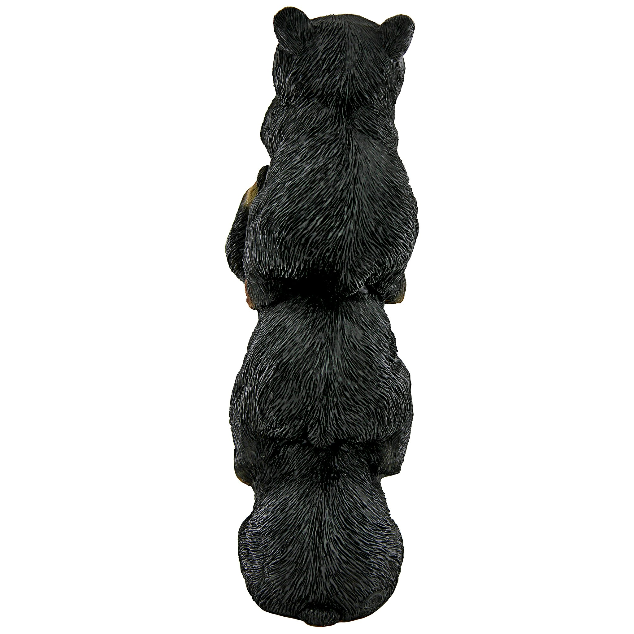 Toscano - Backwoods Troublemakers SpeakHearSee No Evil Black Bear Statue