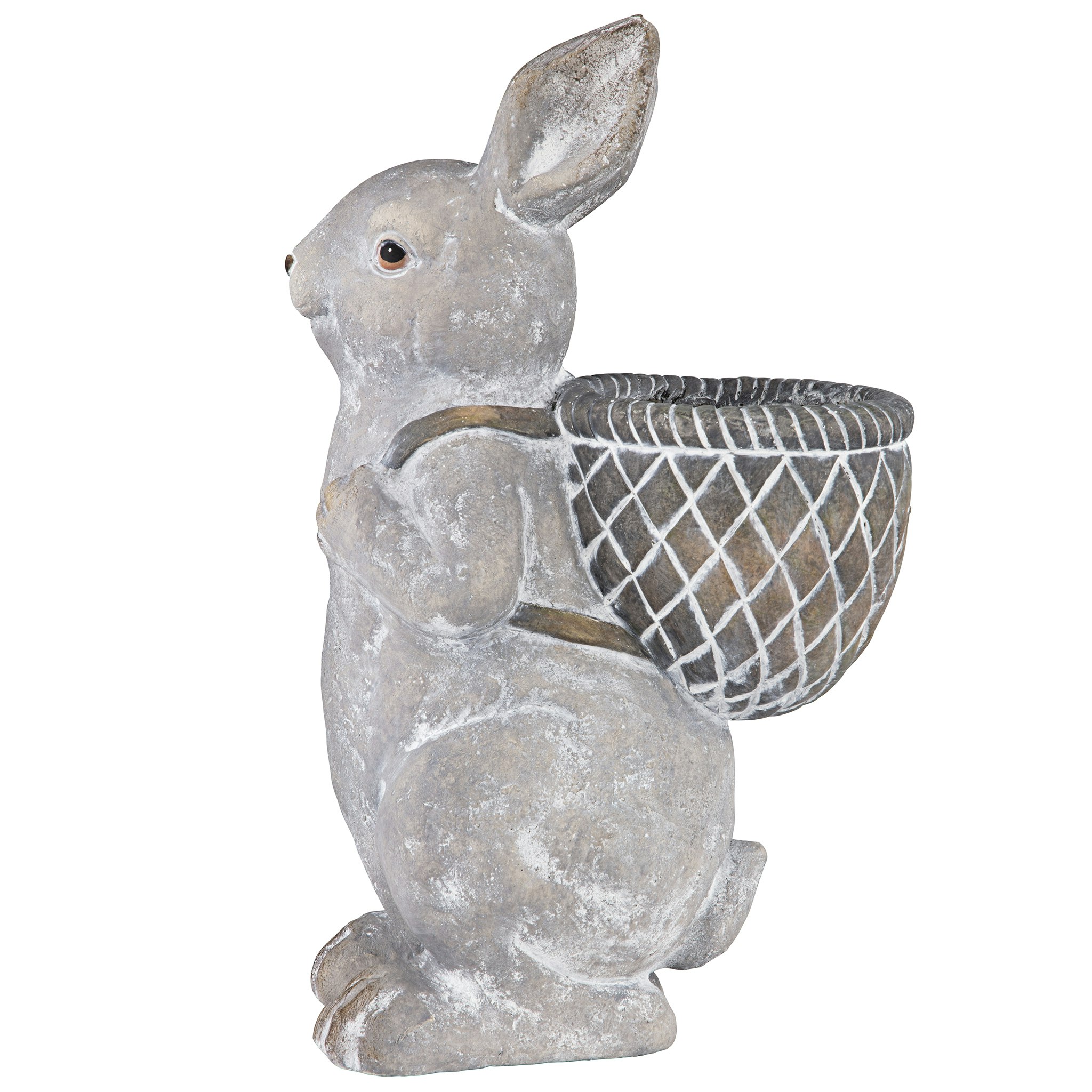 Toscano - Bunny with Basket Bearing Gifts Easter Rabbit Statue