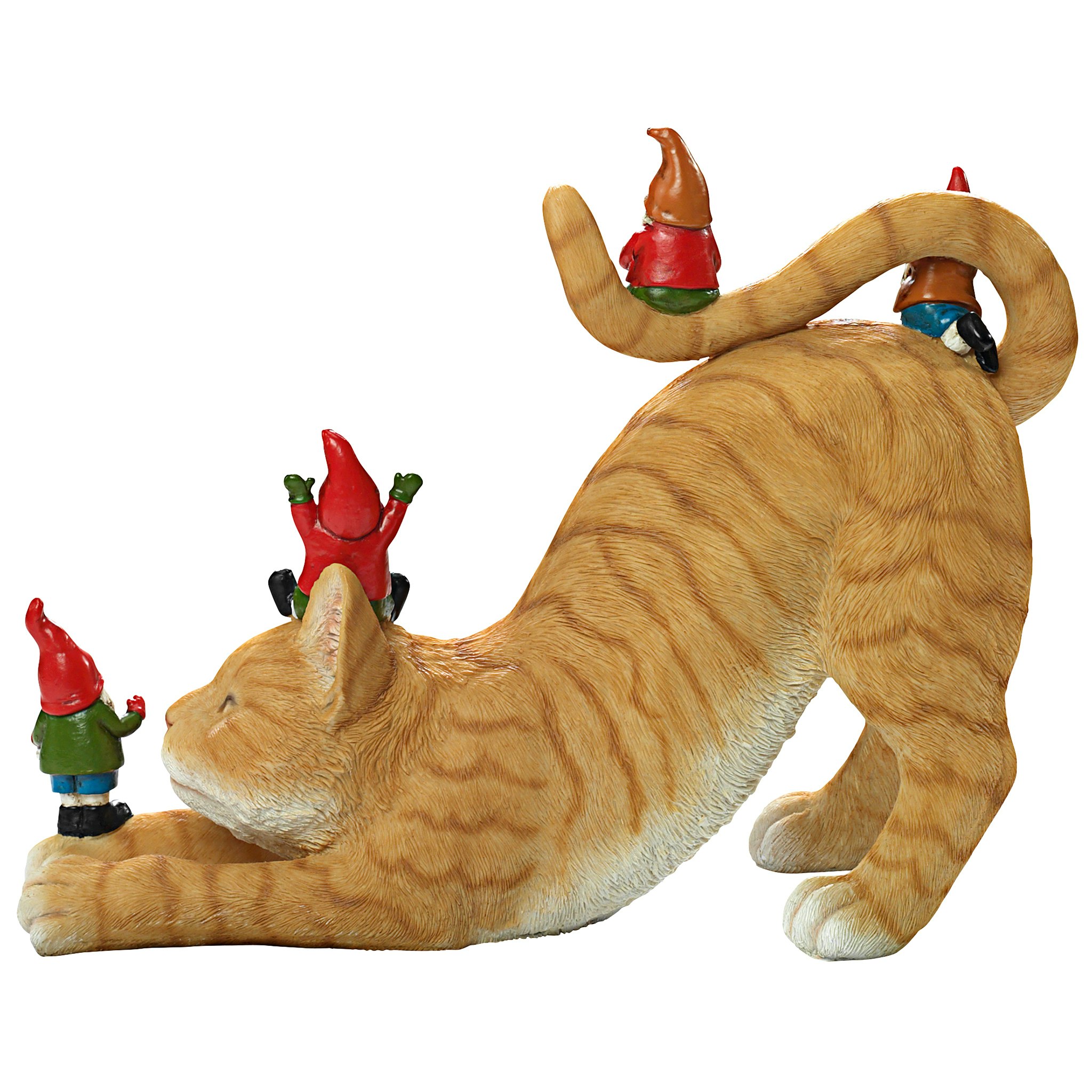 Toscano - Catatonic Gnome Feline Frenzy Cat Statue