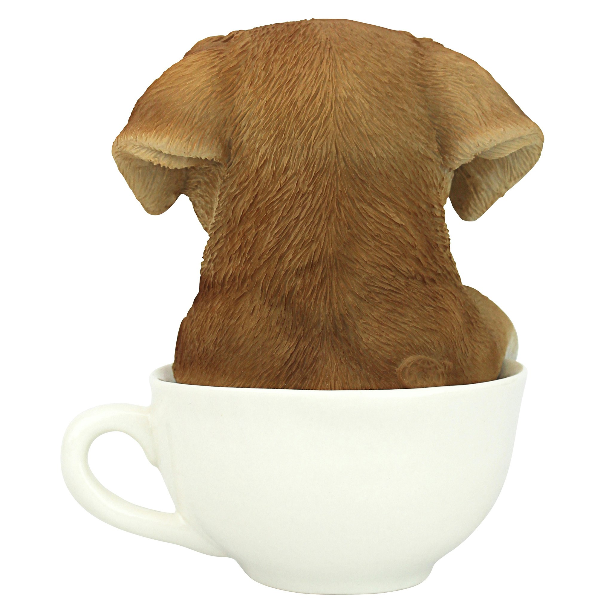 Toscano Puppuccino Puppy Collectible Dog Statue - Yellow Lab