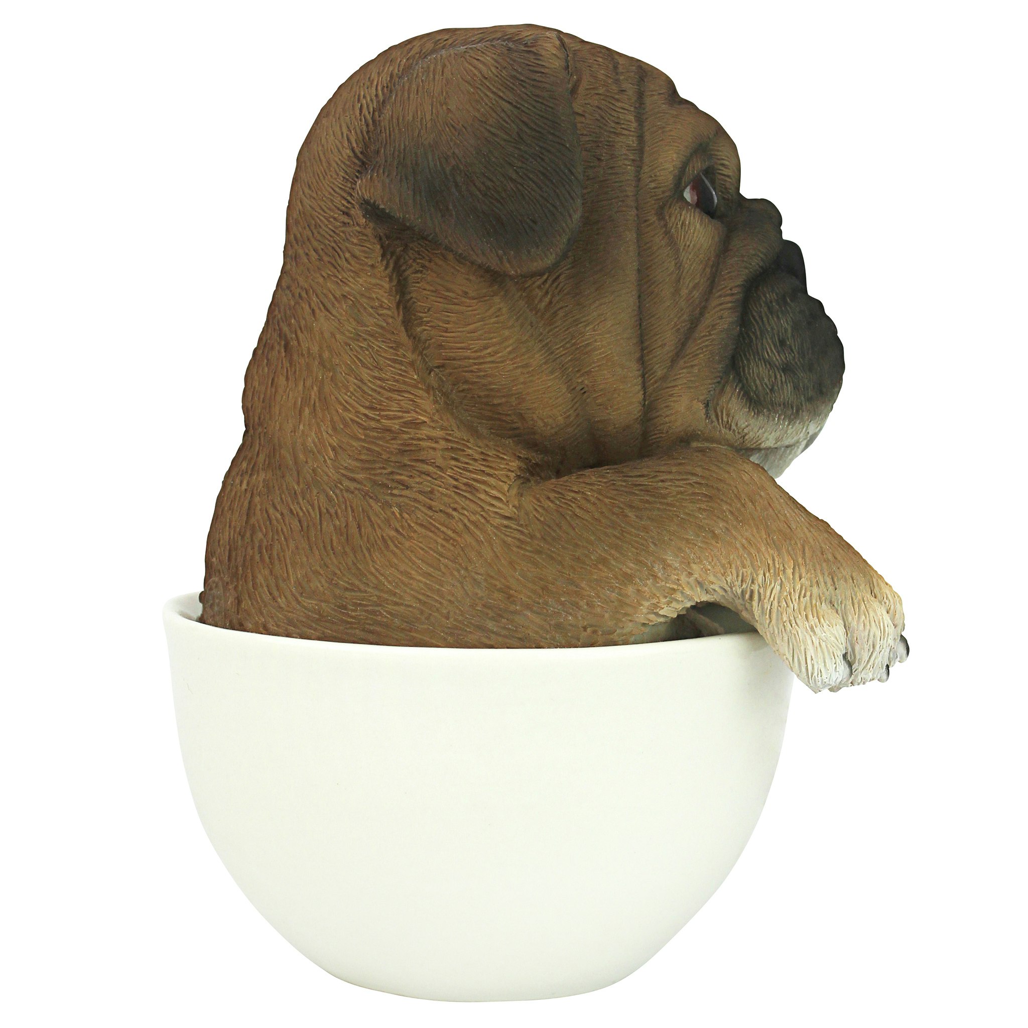 Toscano Puppuccino Puppy Collectible Dog Statue - Pug