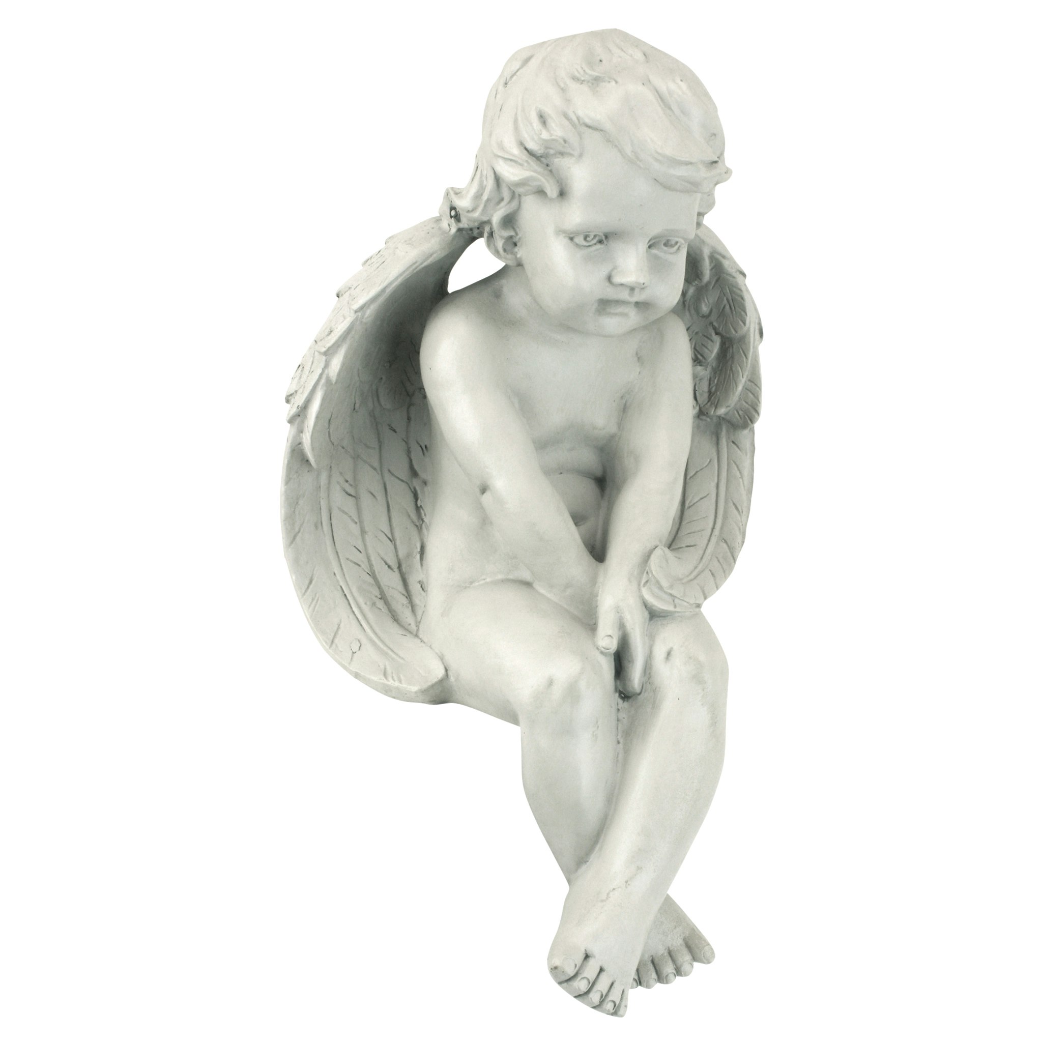 Toscano - Angel of Meditation Sitting Cherub Statue