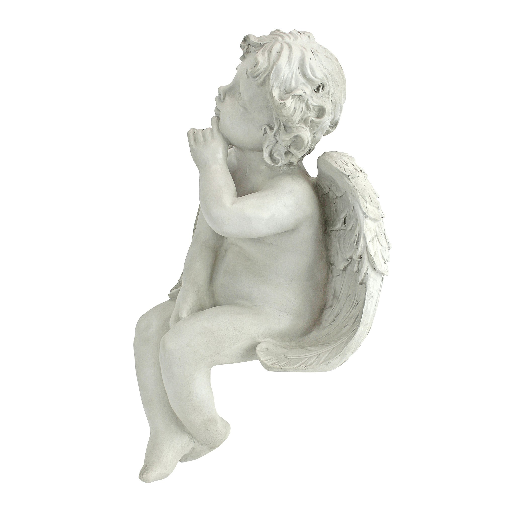 Toscano - Angel of Contemplation Sitting Cherub Statue
