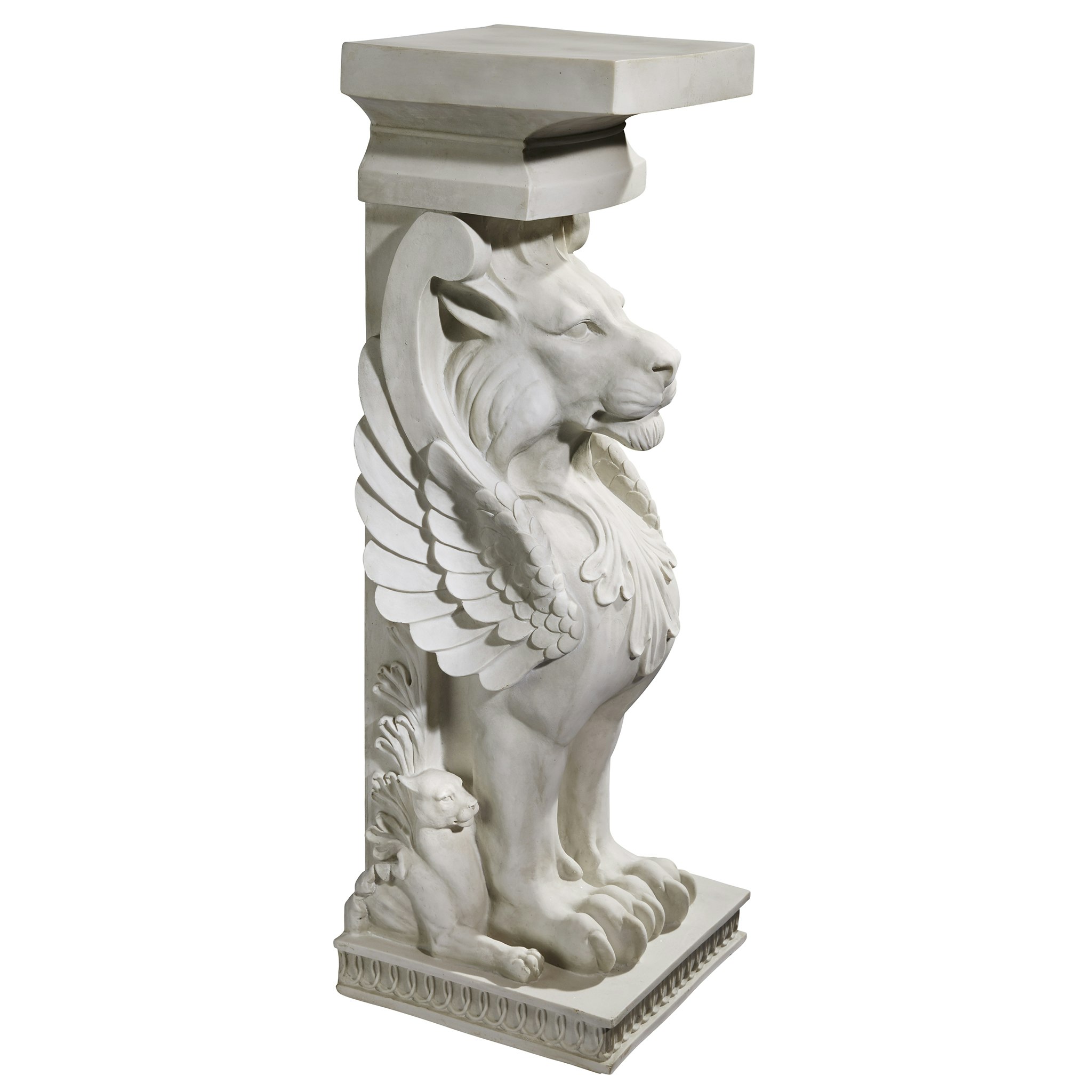 Toscano - Trapezophoron Sculptural Winged Lion Pedestal
