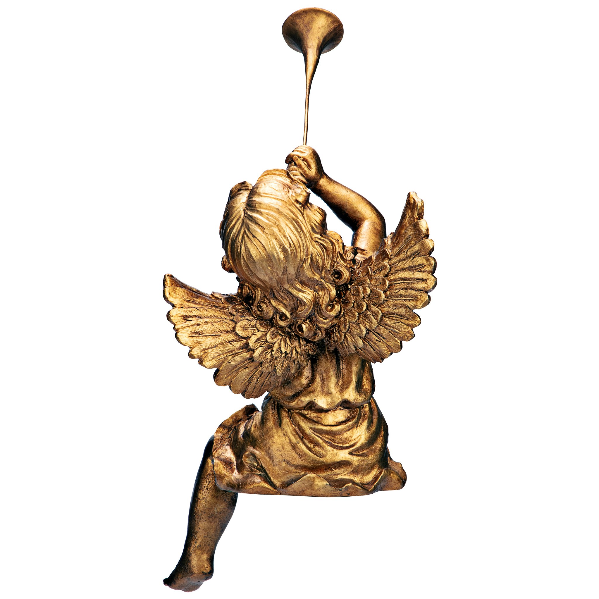 Toscano Trumpeting Angels of Saint Peter Square Statues - Girl Angel