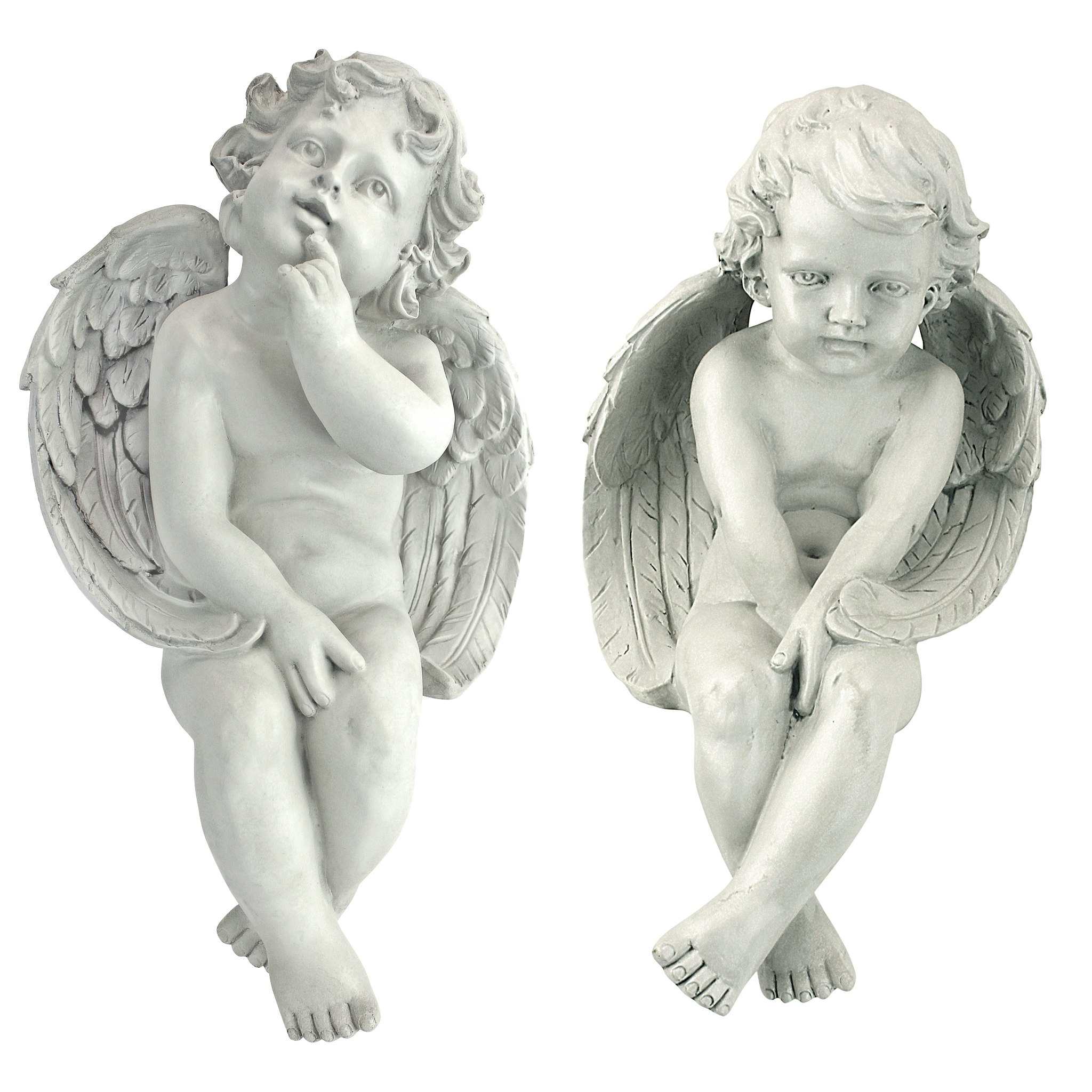 Toscano - Angels of Meditation and Contemplation Sitting Cherub Statues