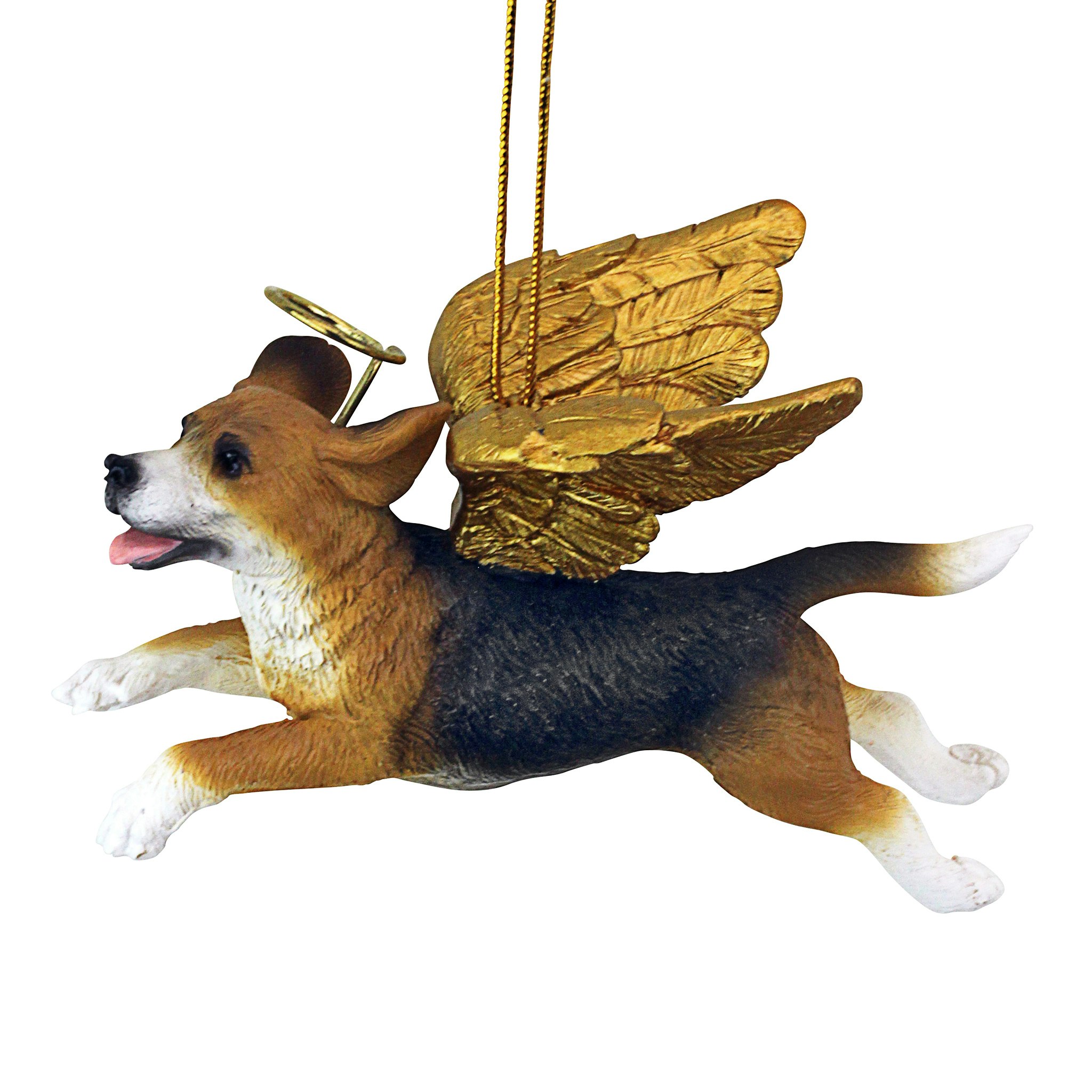 Toscano - Honor Your Pet Beagle Holiday Dog Angel Ornament