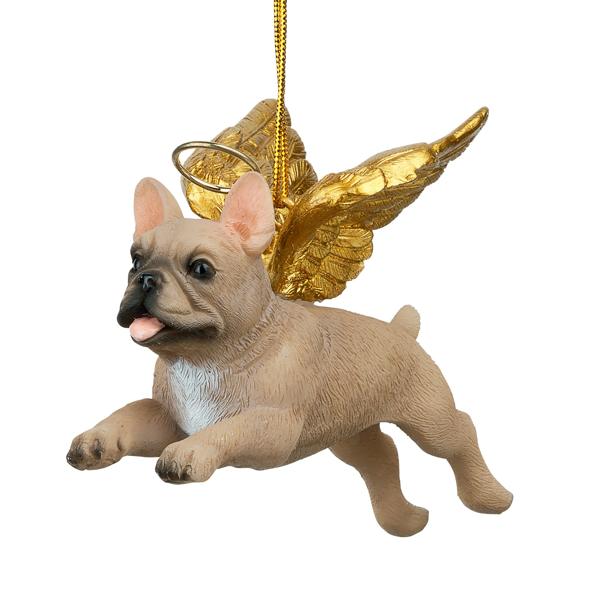 Toscano - Honor Your Pet French Bulldog Holiday Dog Angel Ornament