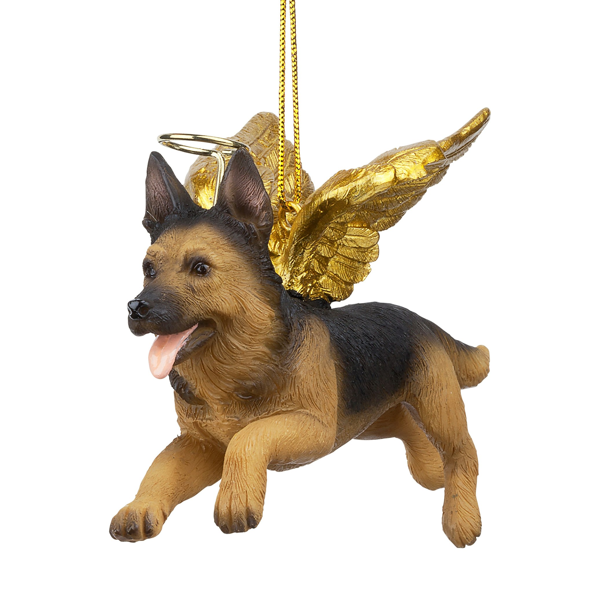 Toscano - Honor Your Pet German Shepherd Holiday Dog Angel Ornament