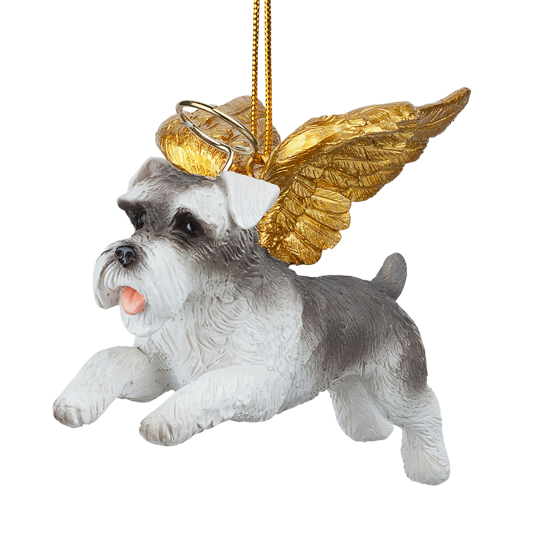 Toscano - Honor Your Pet Mini Schnauzer Holiday Dog Angel Ornament
