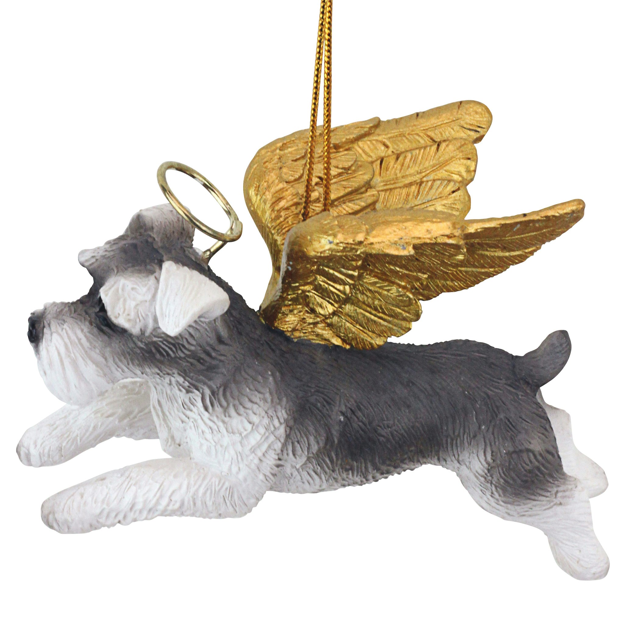 Toscano - Honor Your Pet Mini Schnauzer Holiday Dog Angel Ornament