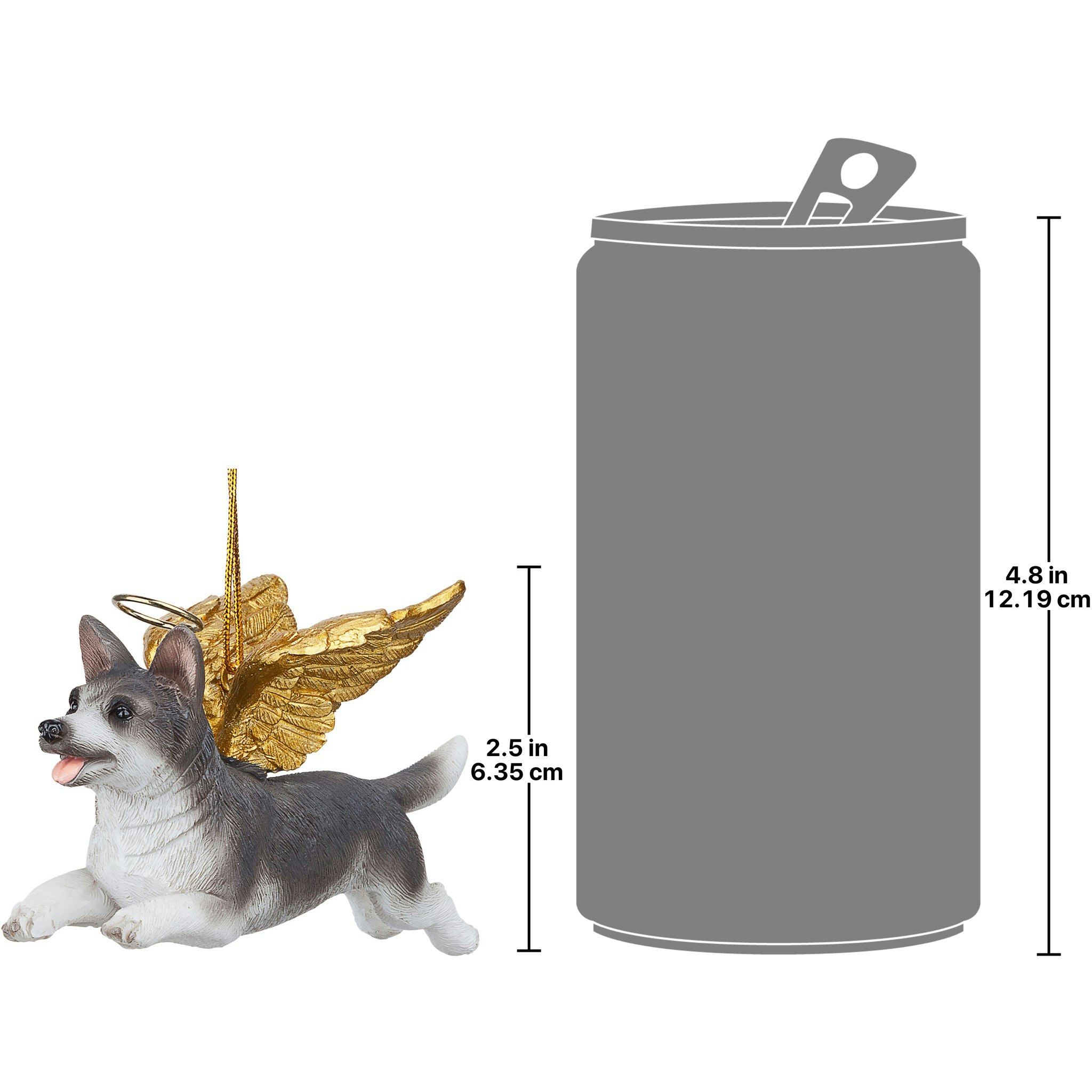 Toscano - Honor Your Pet Siberian Husky Holiday Dog Angel Ornament