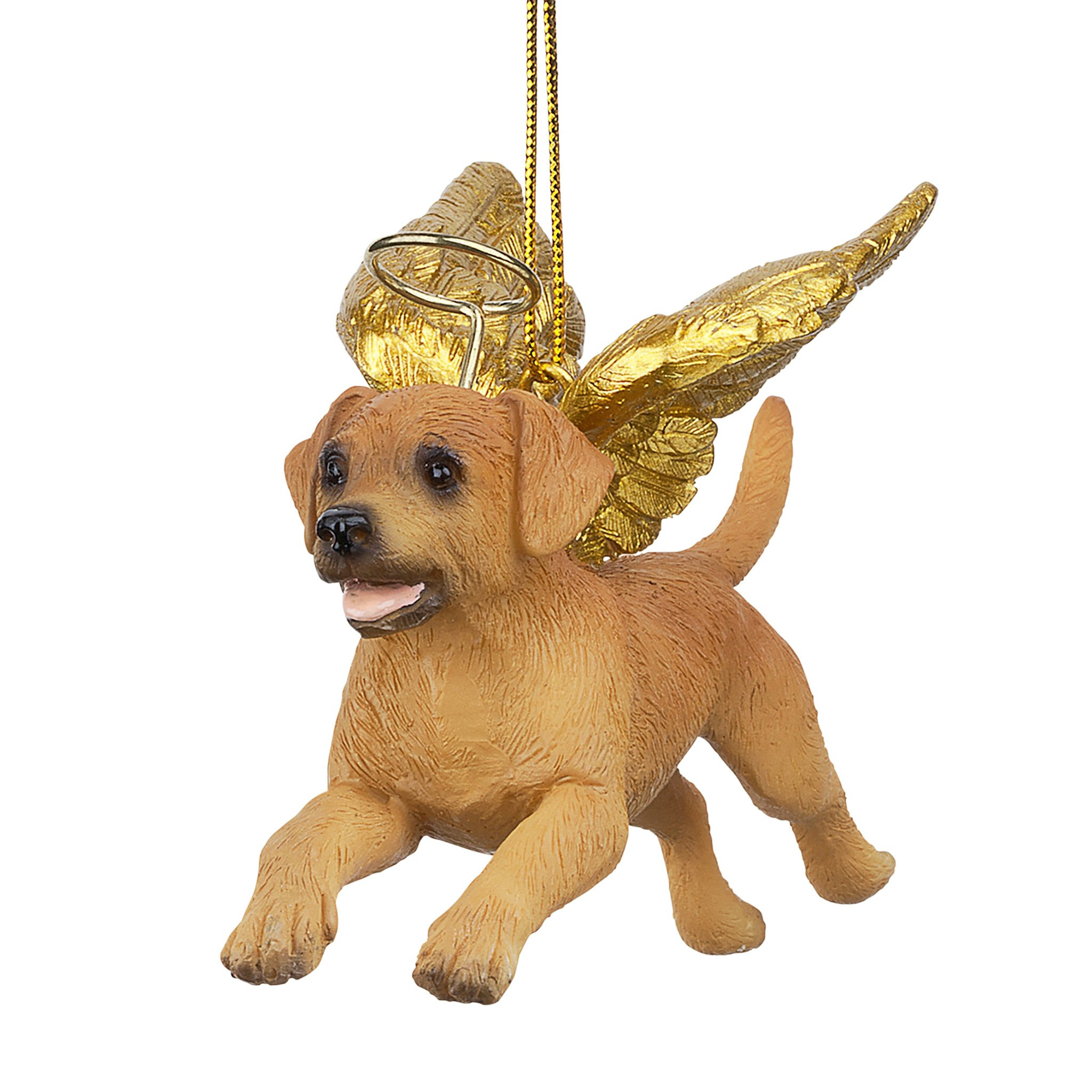Toscano - Honor Your Pet Golden Retriever Holiday Dog Angel Ornament