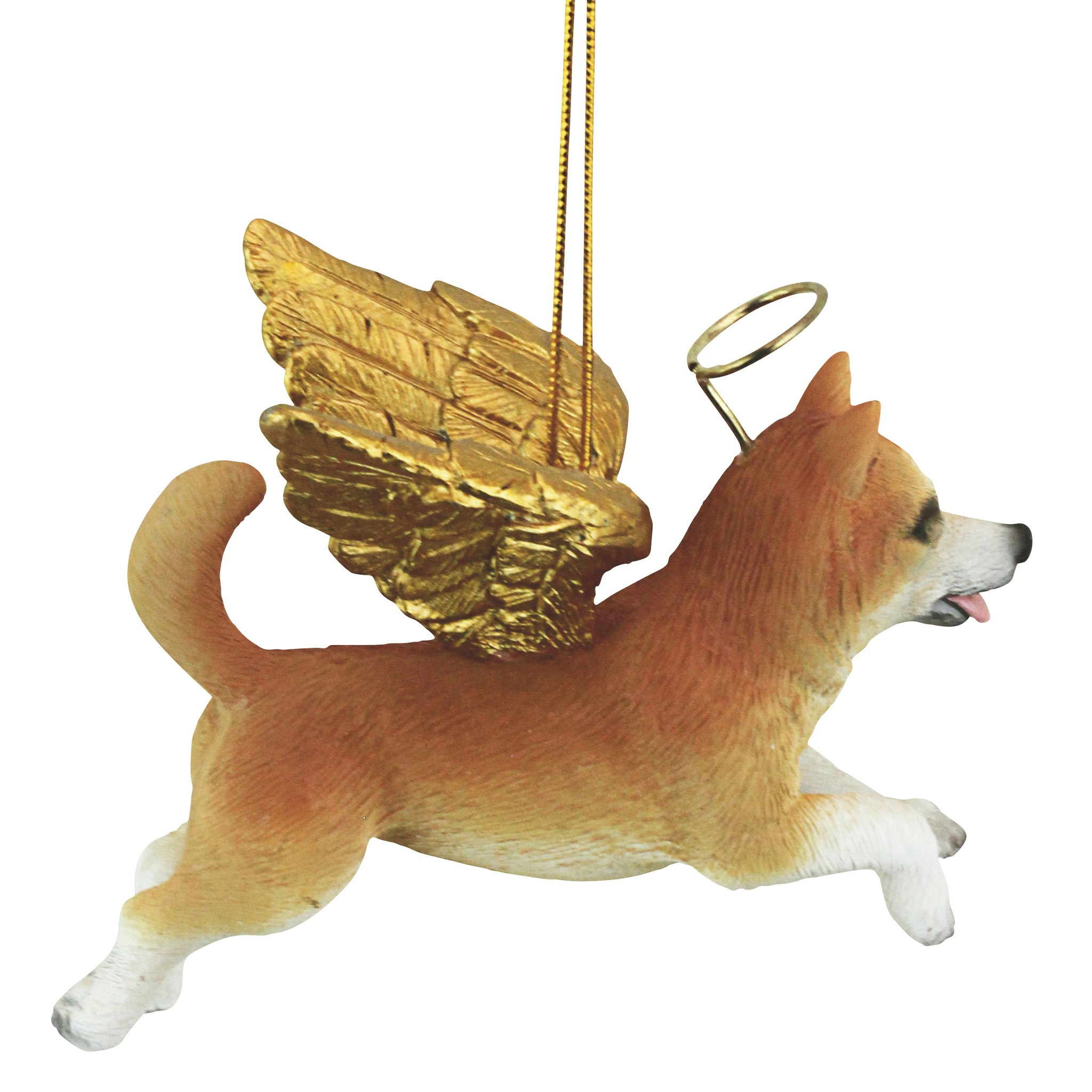 Toscano - Honor Your Pet Welsh Corgi Holiday Dog Angel Ornament