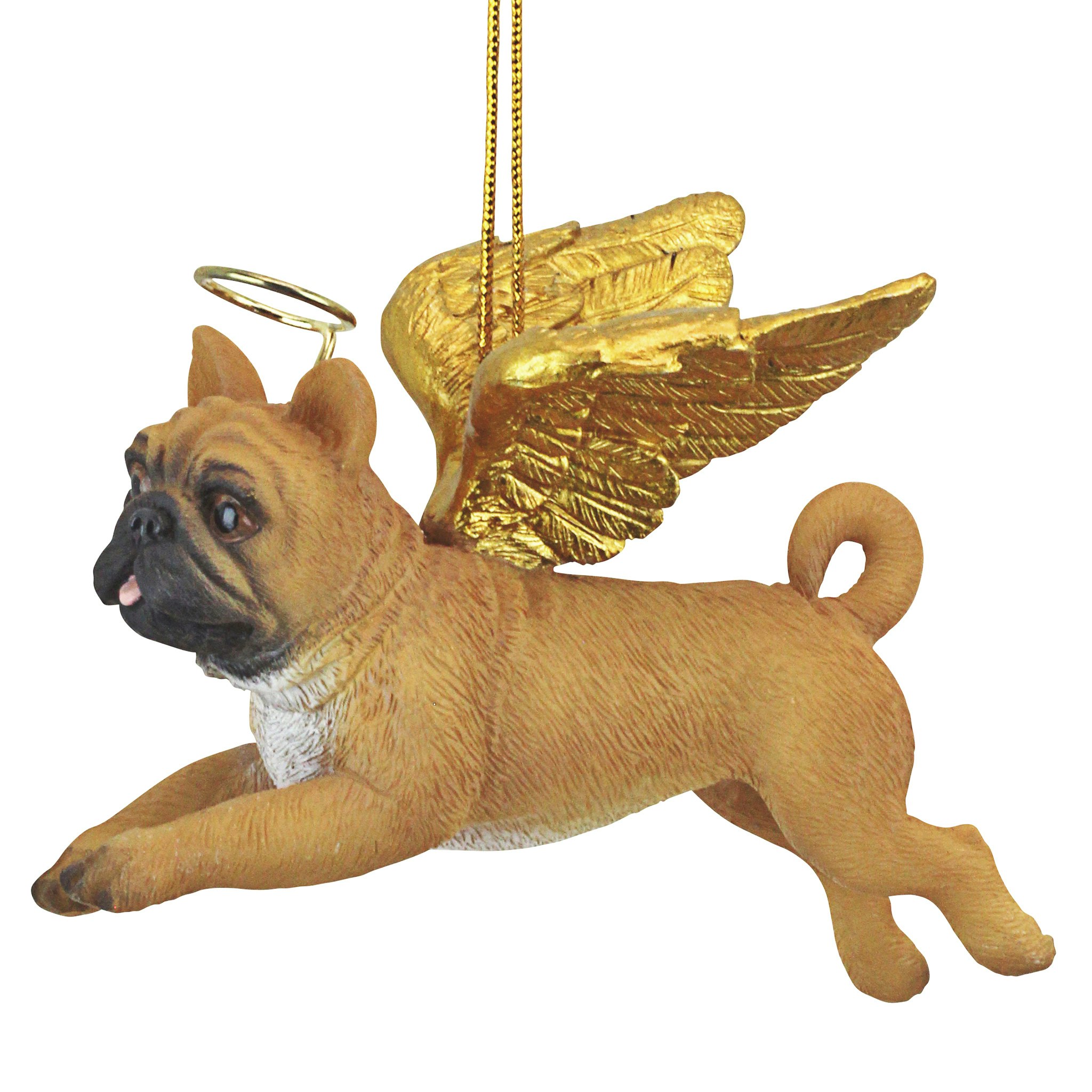Toscano - Honor Your Pet Pug Holiday Dog Angel Ornament