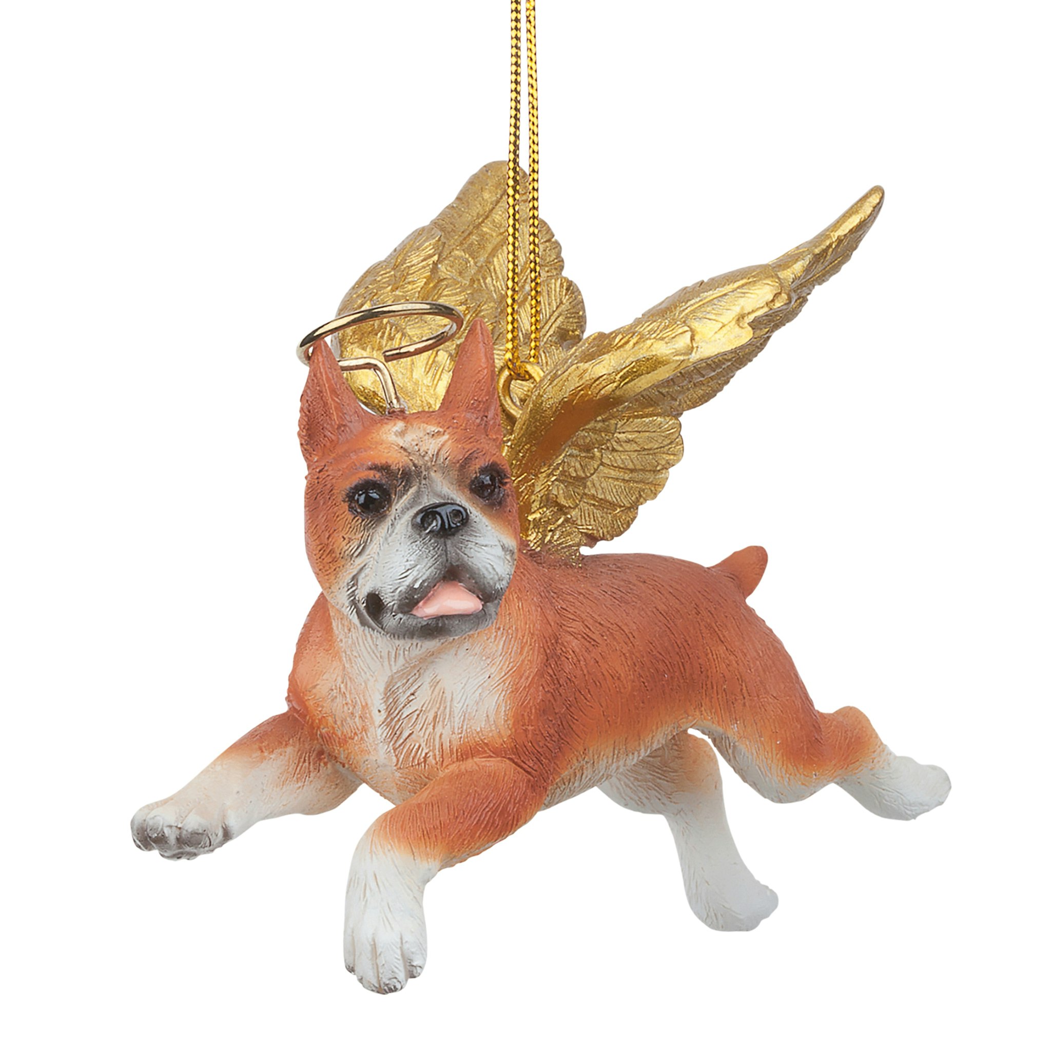 Toscano - Honor Your Pet Boxer Holiday Dog Angel Ornament