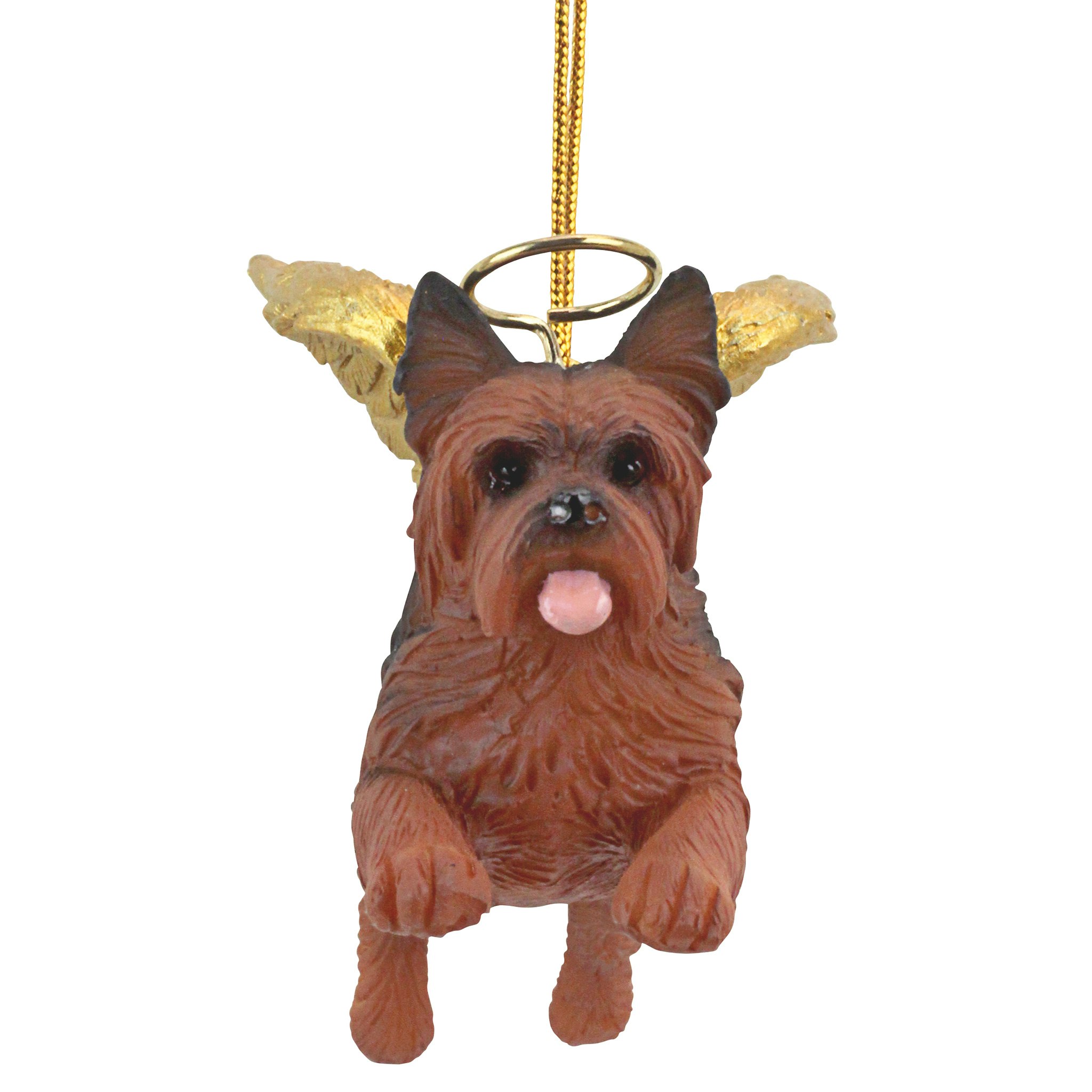 Toscano - Honor Your Pet Yorkie Holiday Dog Angel Ornament