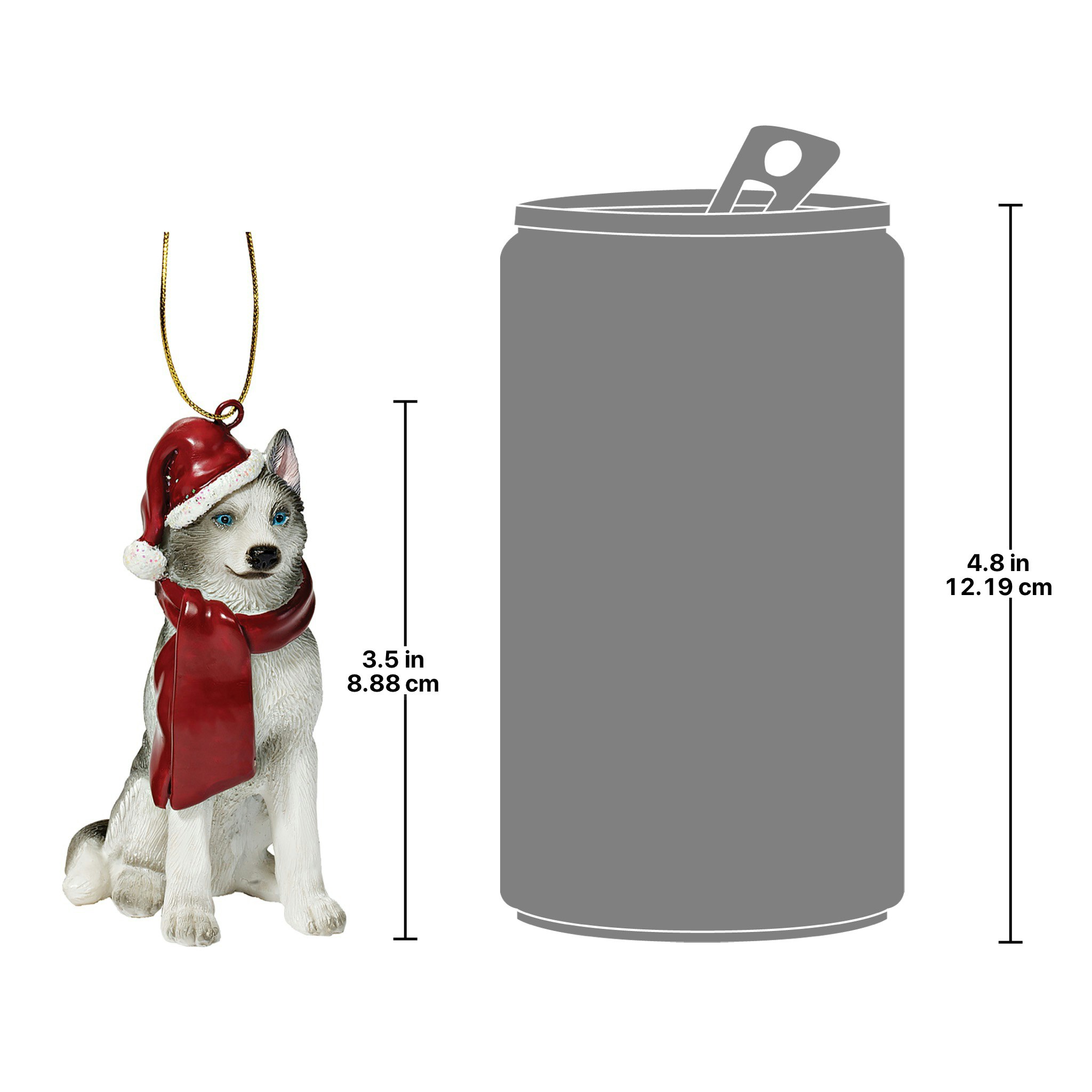 Toscano - Siberian Husky Holiday Dog Ornament Pet Decoration