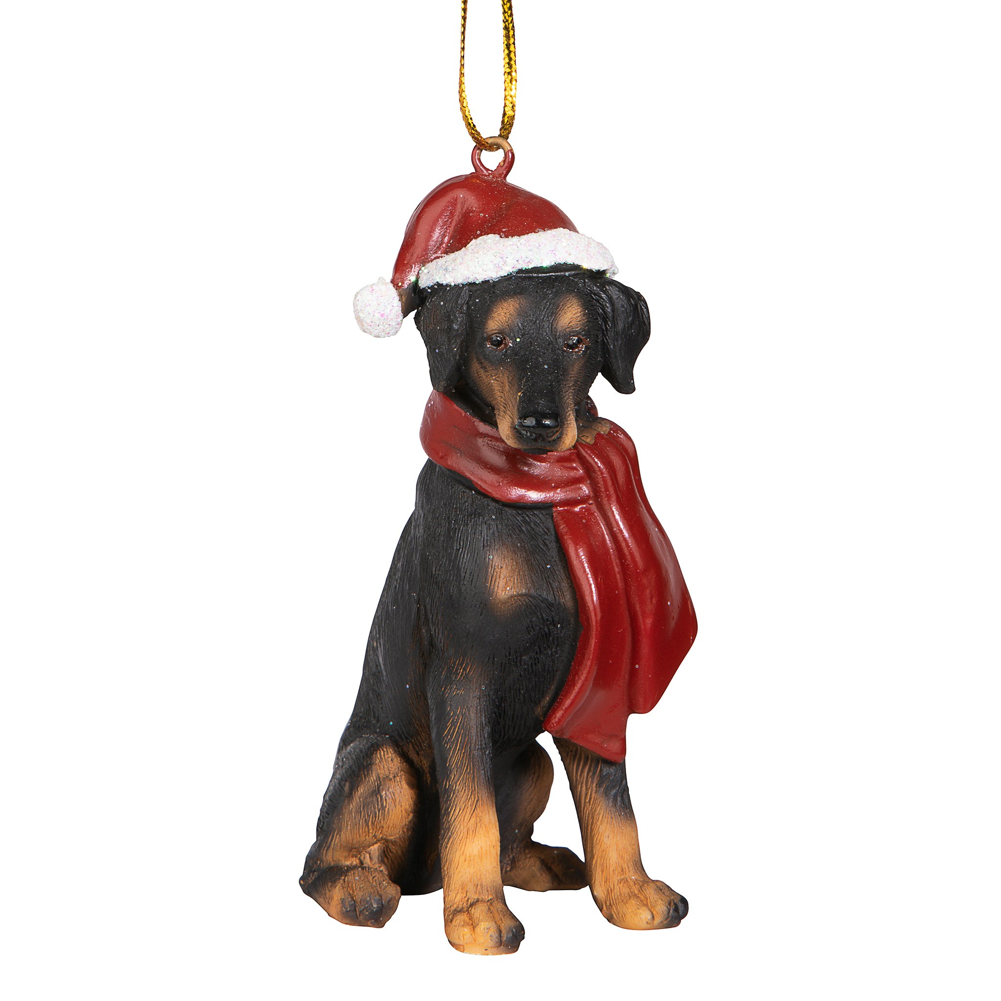 Toscano - Doberman Pinscher Holiday Dog Ornament Pet Decoration