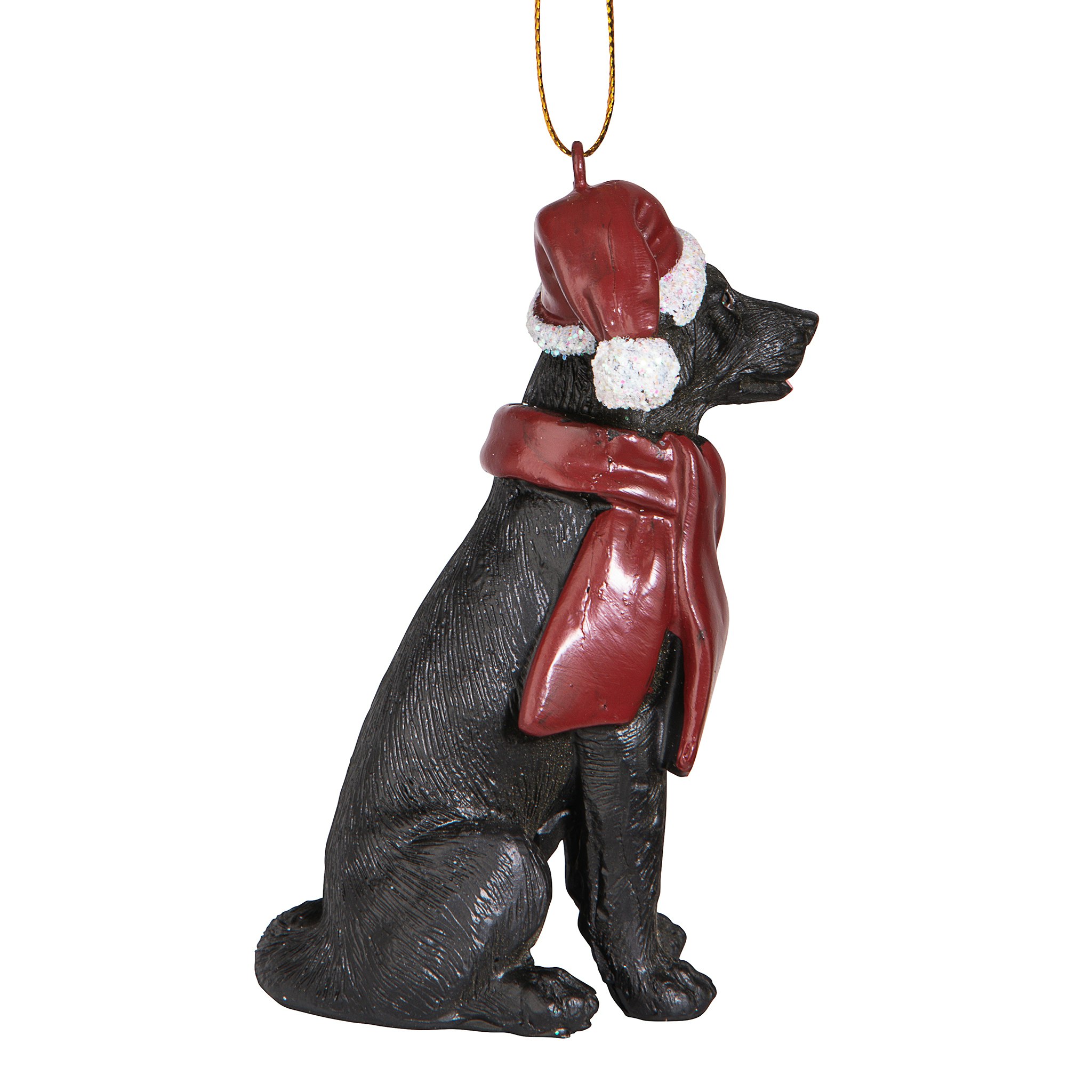 Toscano - Black Labrador Retriever Holiday Dog Ornament Pet Decoration