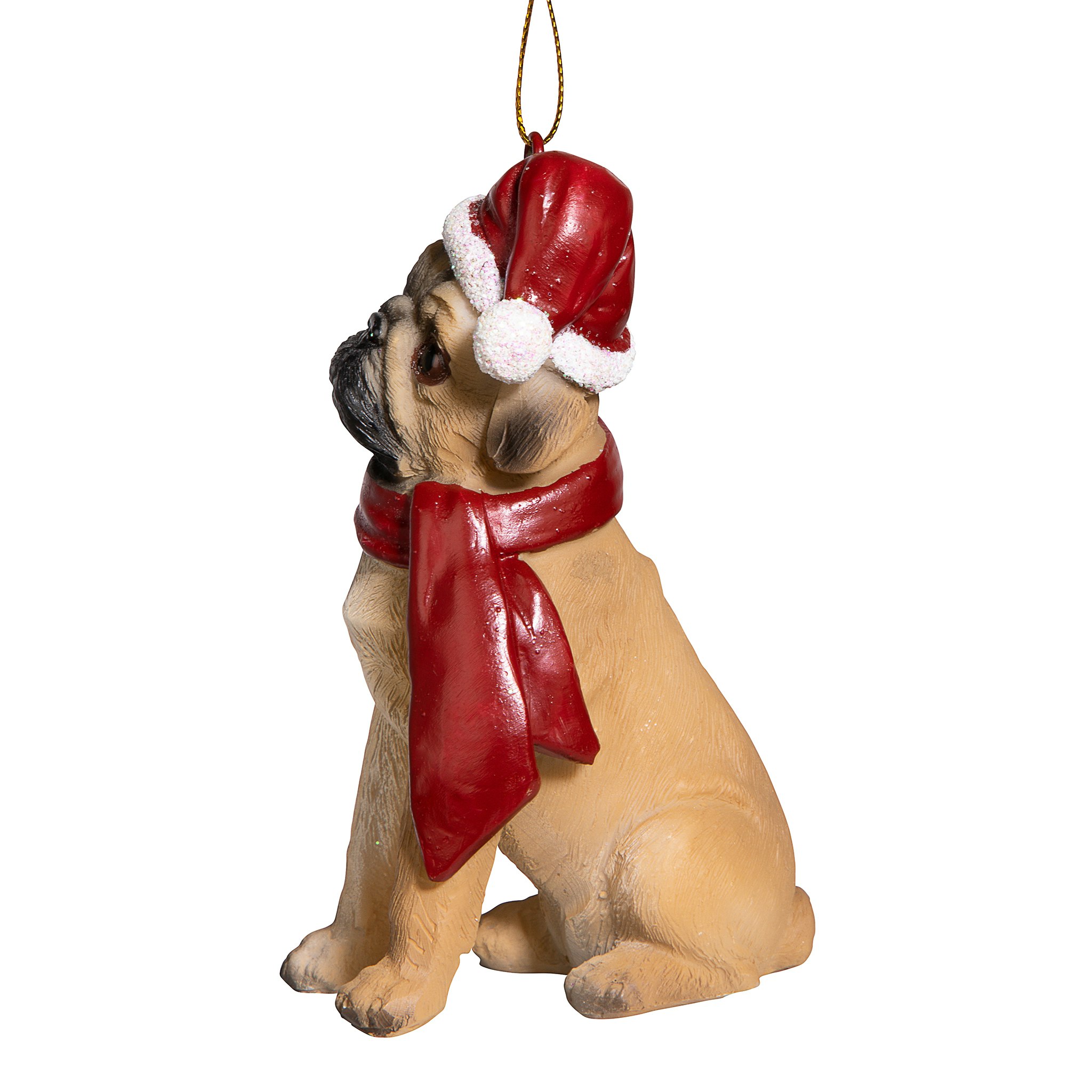 Toscano - Pug Holiday Dog Ornament Pet Decoration