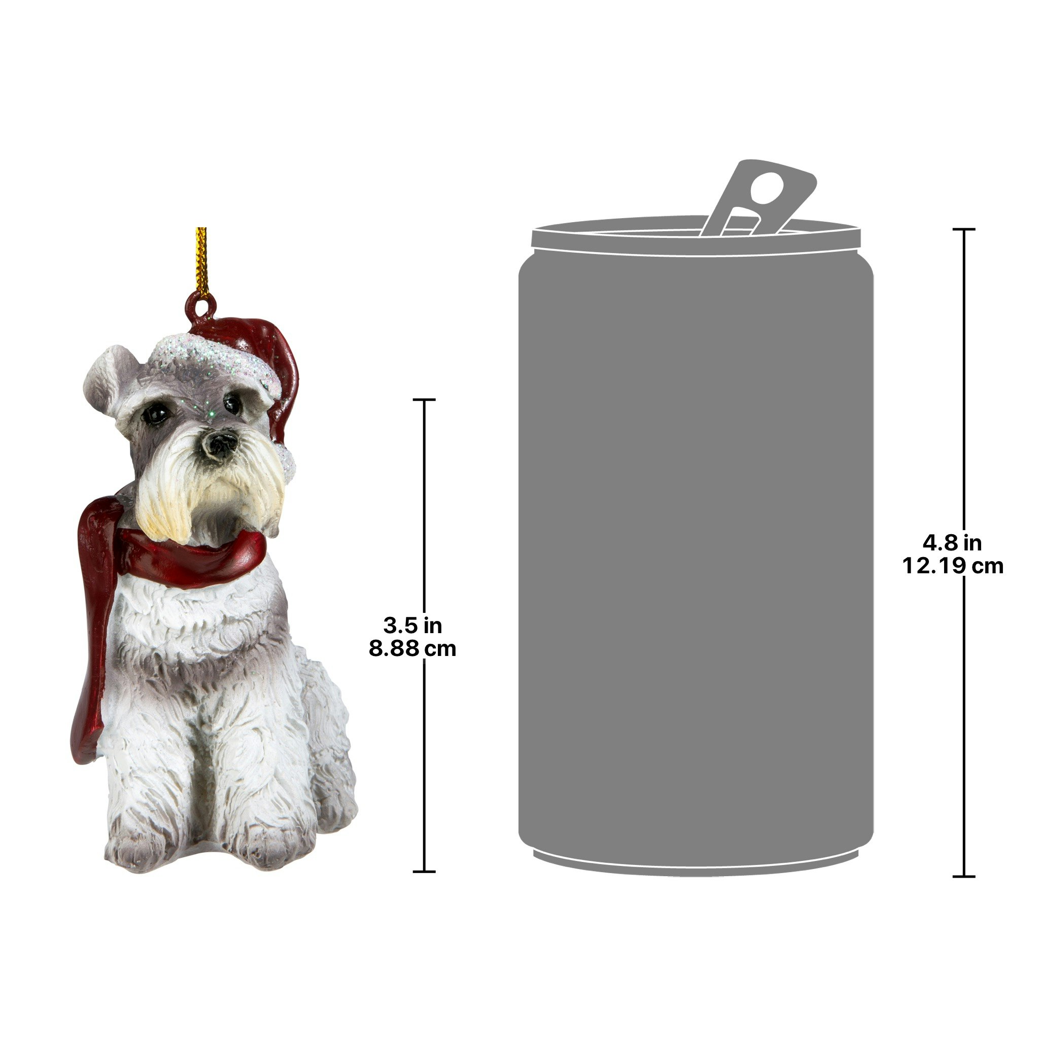Toscano - Miniature Schnauzer Holiday Dog Ornament Pet Decoration