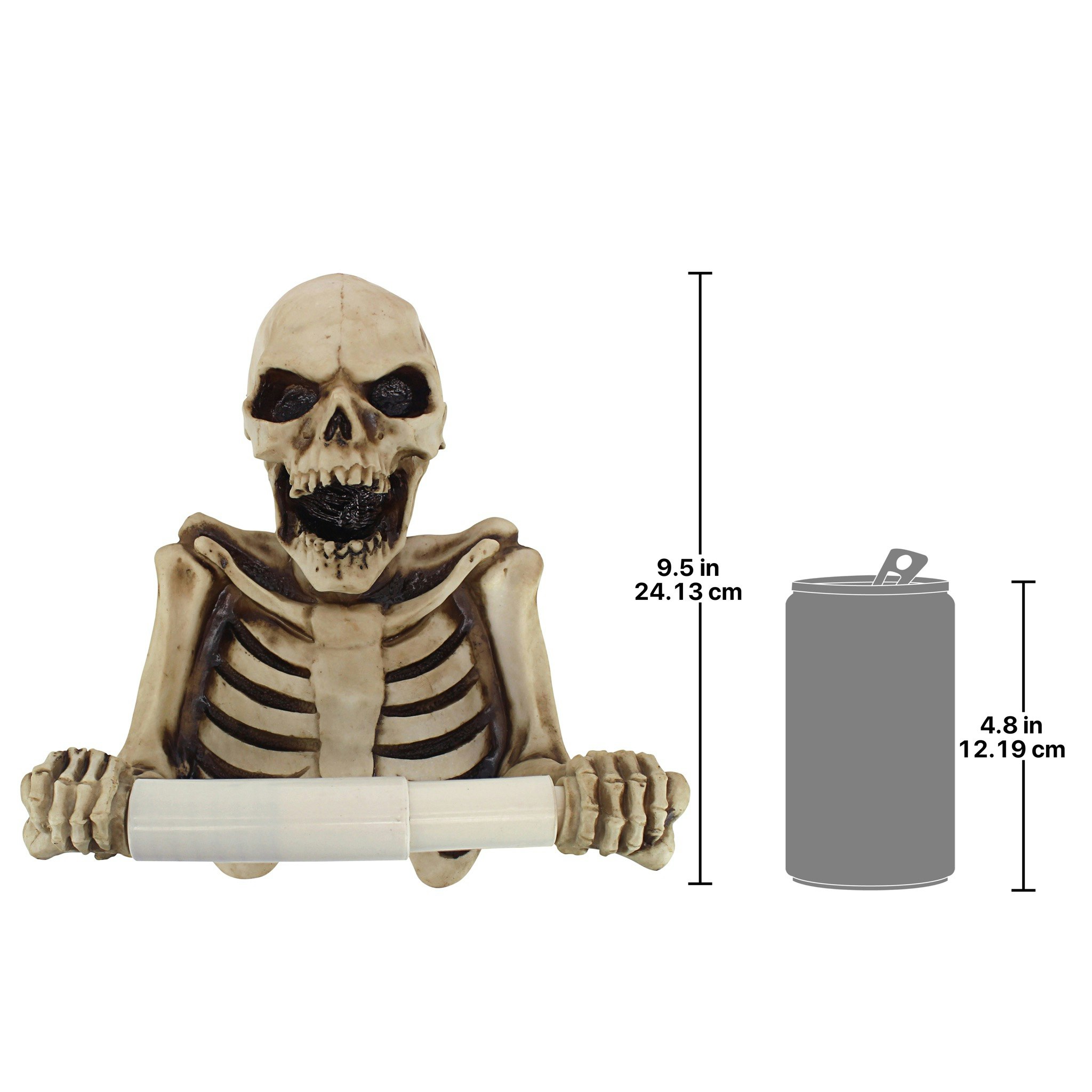 Toscano - Bone Dry Skeleton Bathroom Toilet Paper Holder