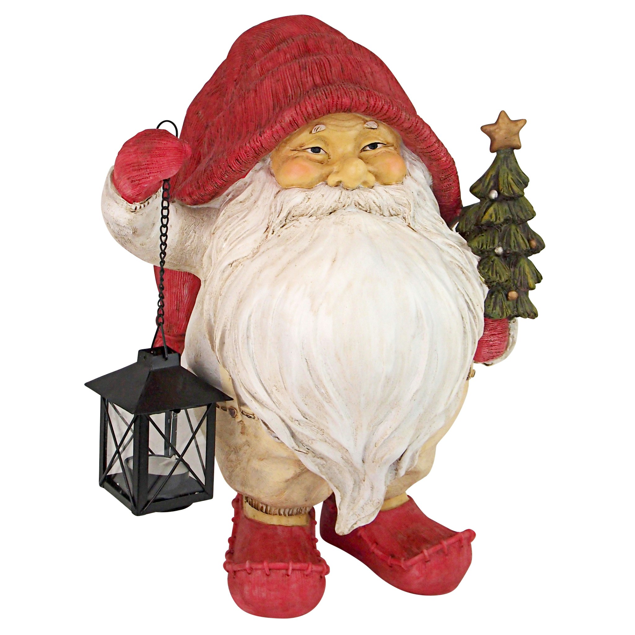 Toscano - Lighting Santa Path Whitey the Holiday Gnome Statue