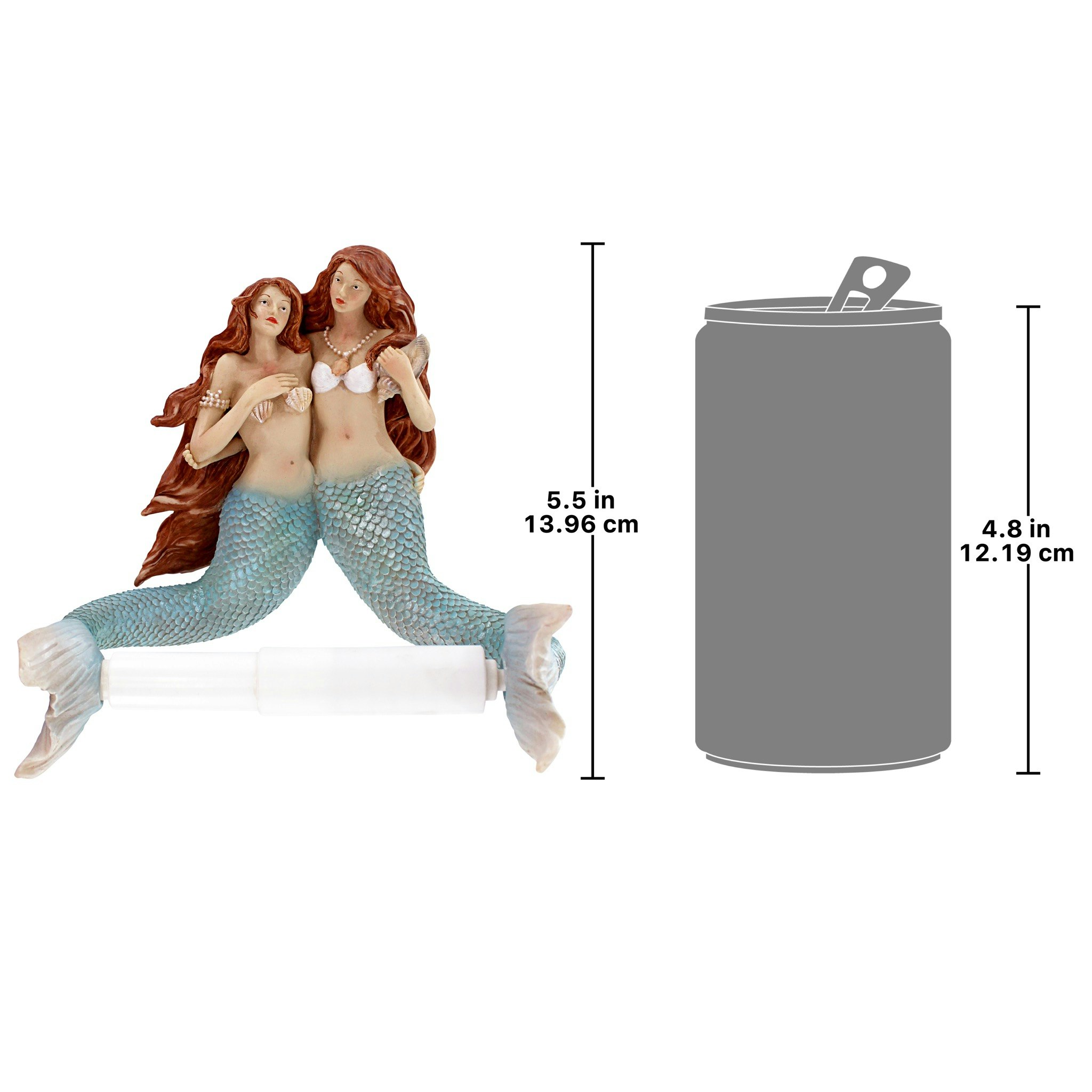 Toscano - The Mermaids of Flushing Cove Bathroom Toilet Paper Holder