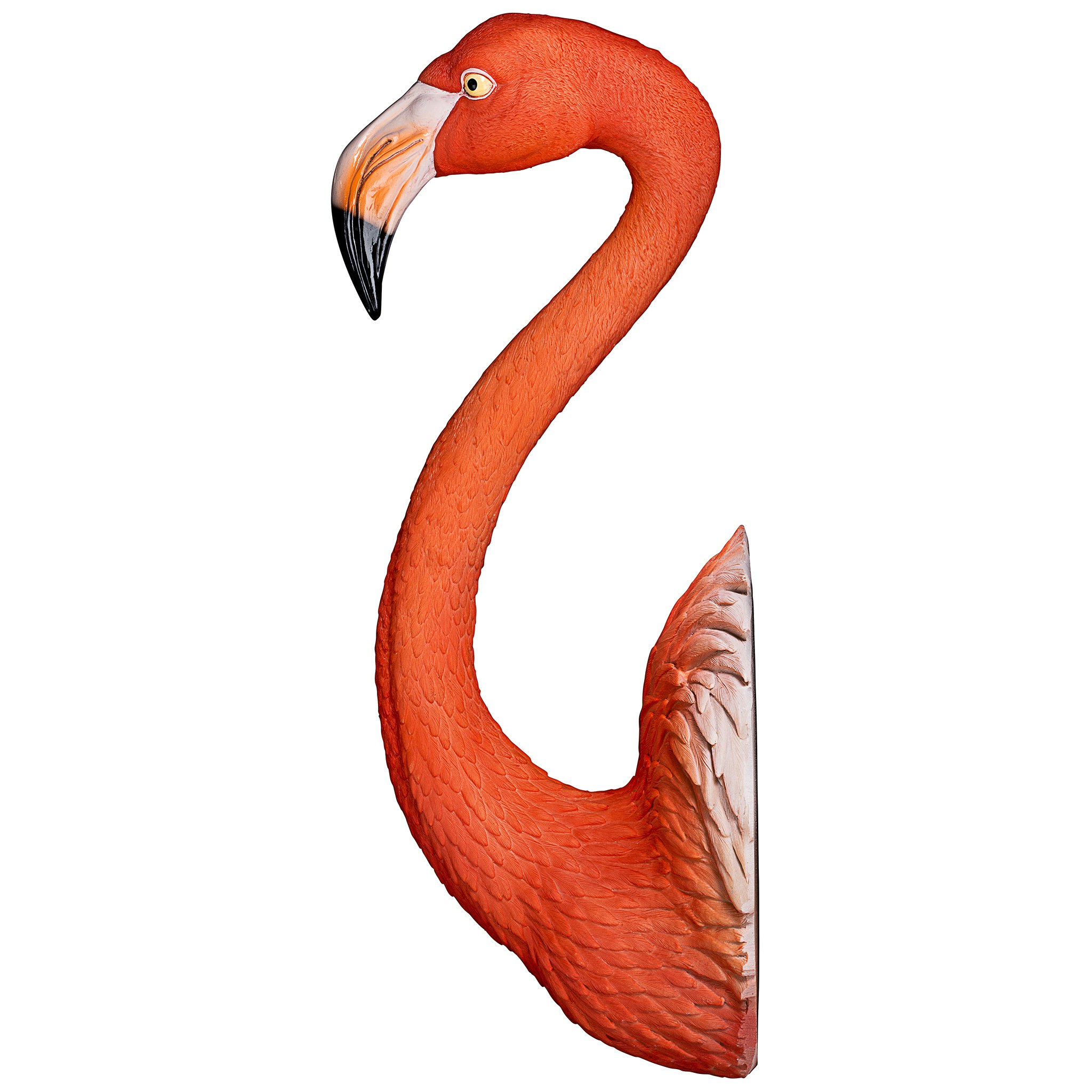 Toscano - Pink Flamingo Tropical Pop Culture Icon Wall Sculpture
