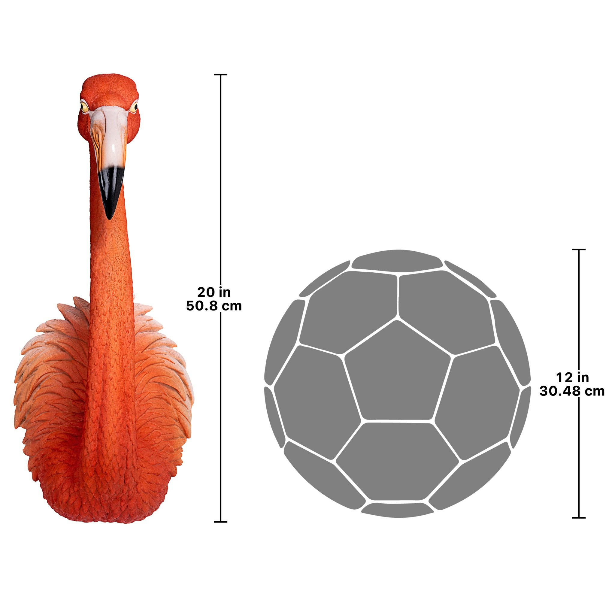 Toscano - Pink Flamingo Tropical Pop Culture Icon Wall Sculpture