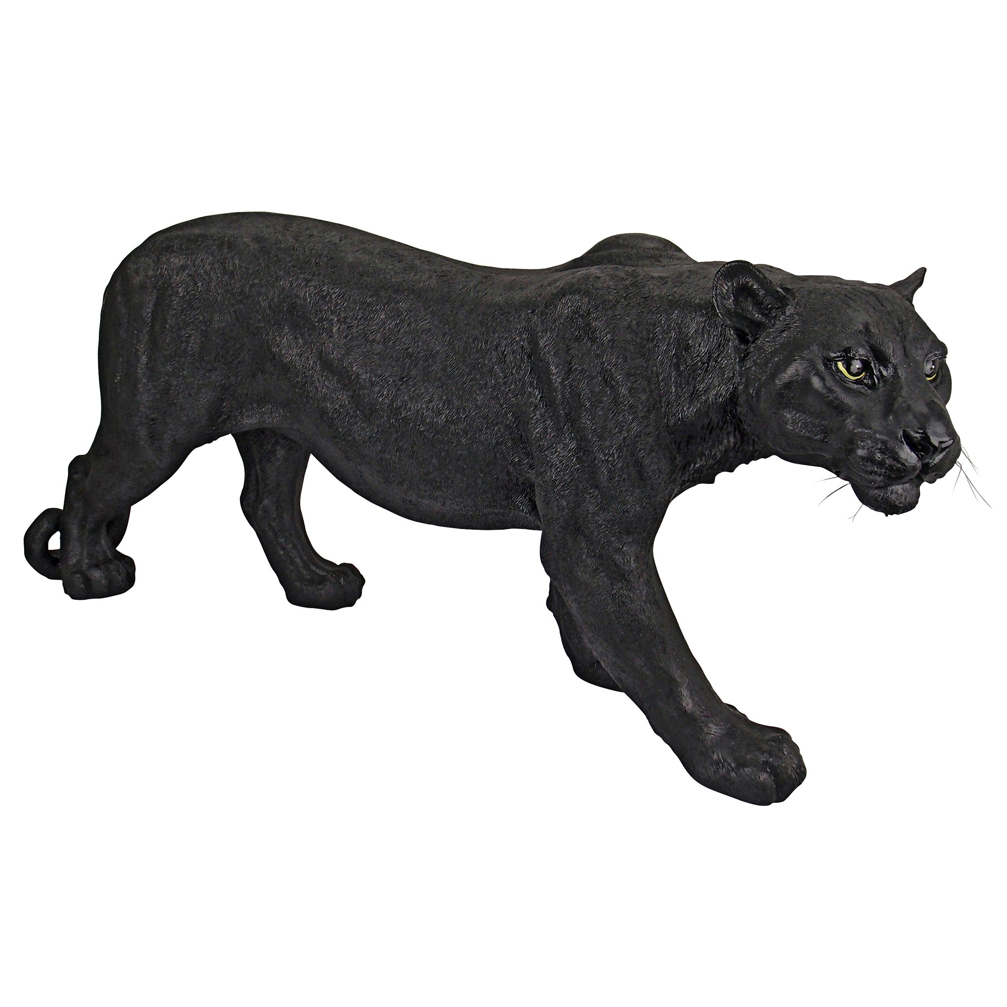 Toscano Shadowed Predator Black Panther Statue - Large