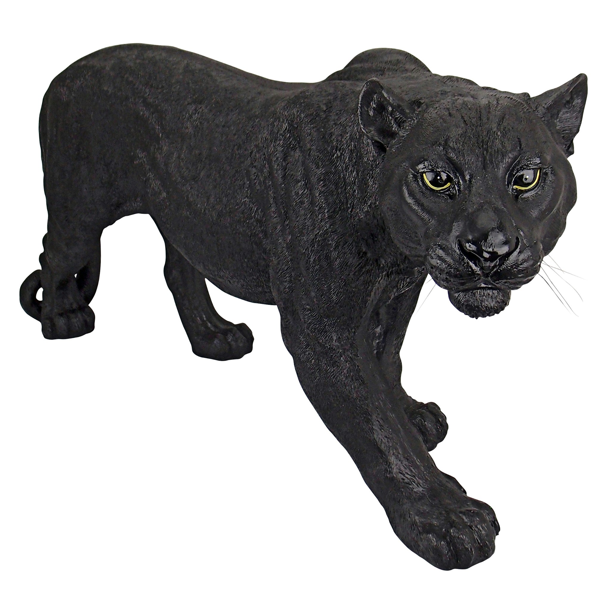 Toscano Shadowed Predator Black Panther Statue - Large