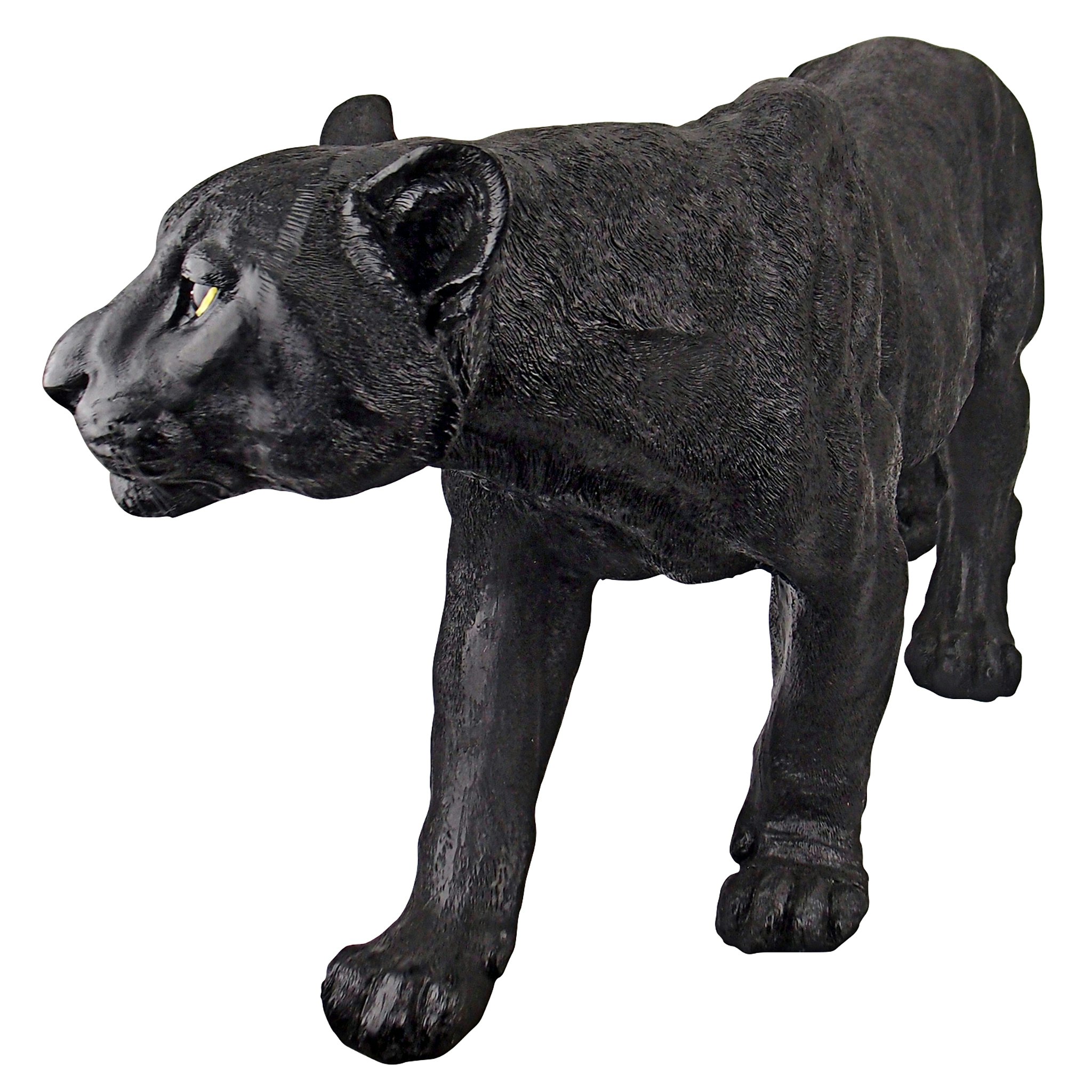 Toscano Shadowed Predator Black Panther Statue - Large