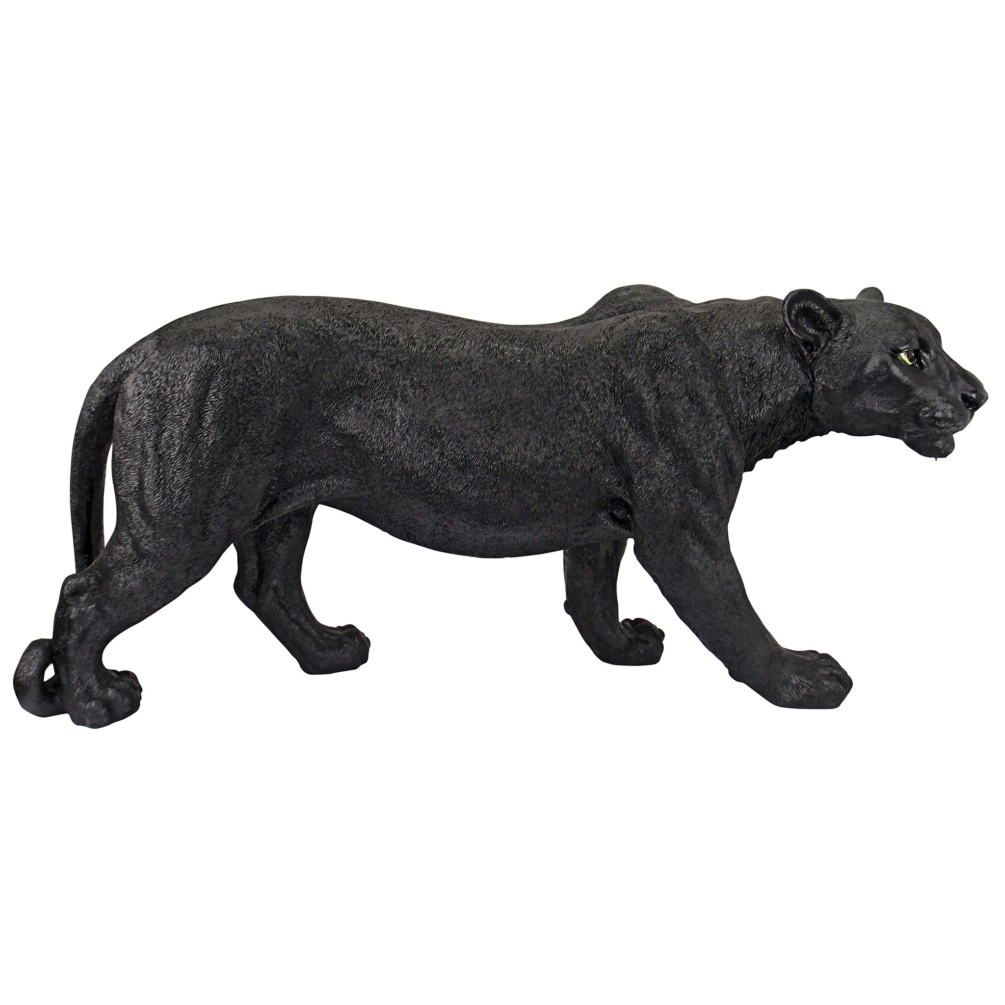 Toscano Shadowed Predator Black Panther Statue - Large