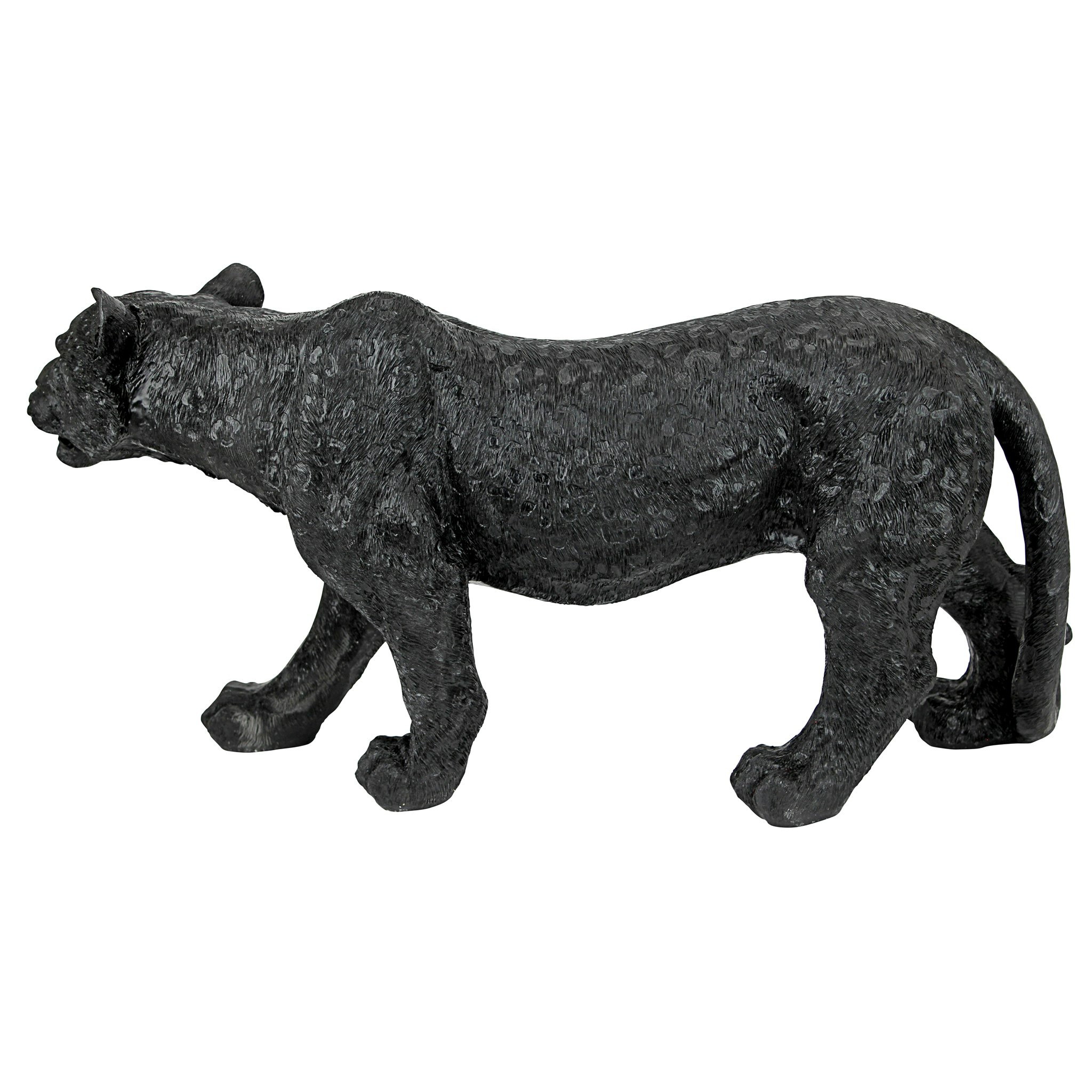 Toscano Shadowed Predator Black Panther Statue - Small