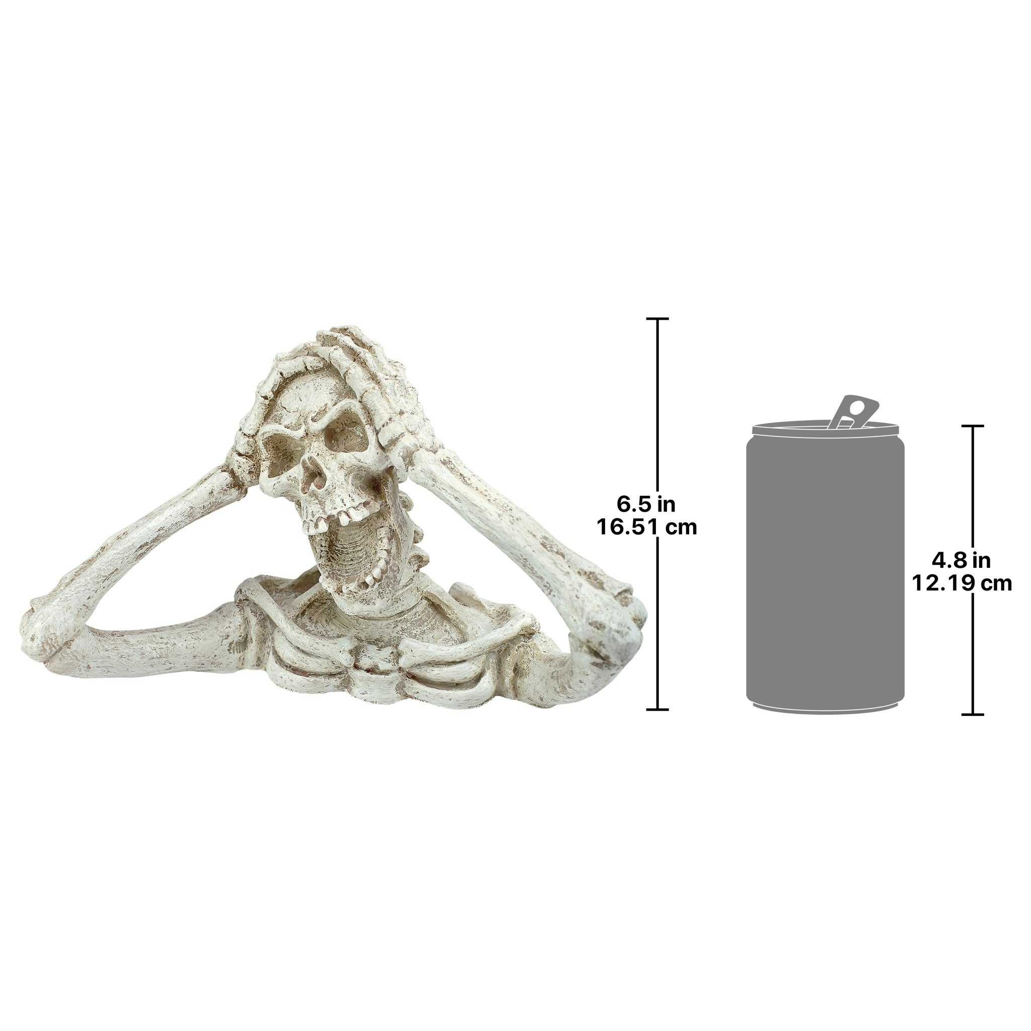 Toscano Shriek the Screaming Skeleton Statue - Medium